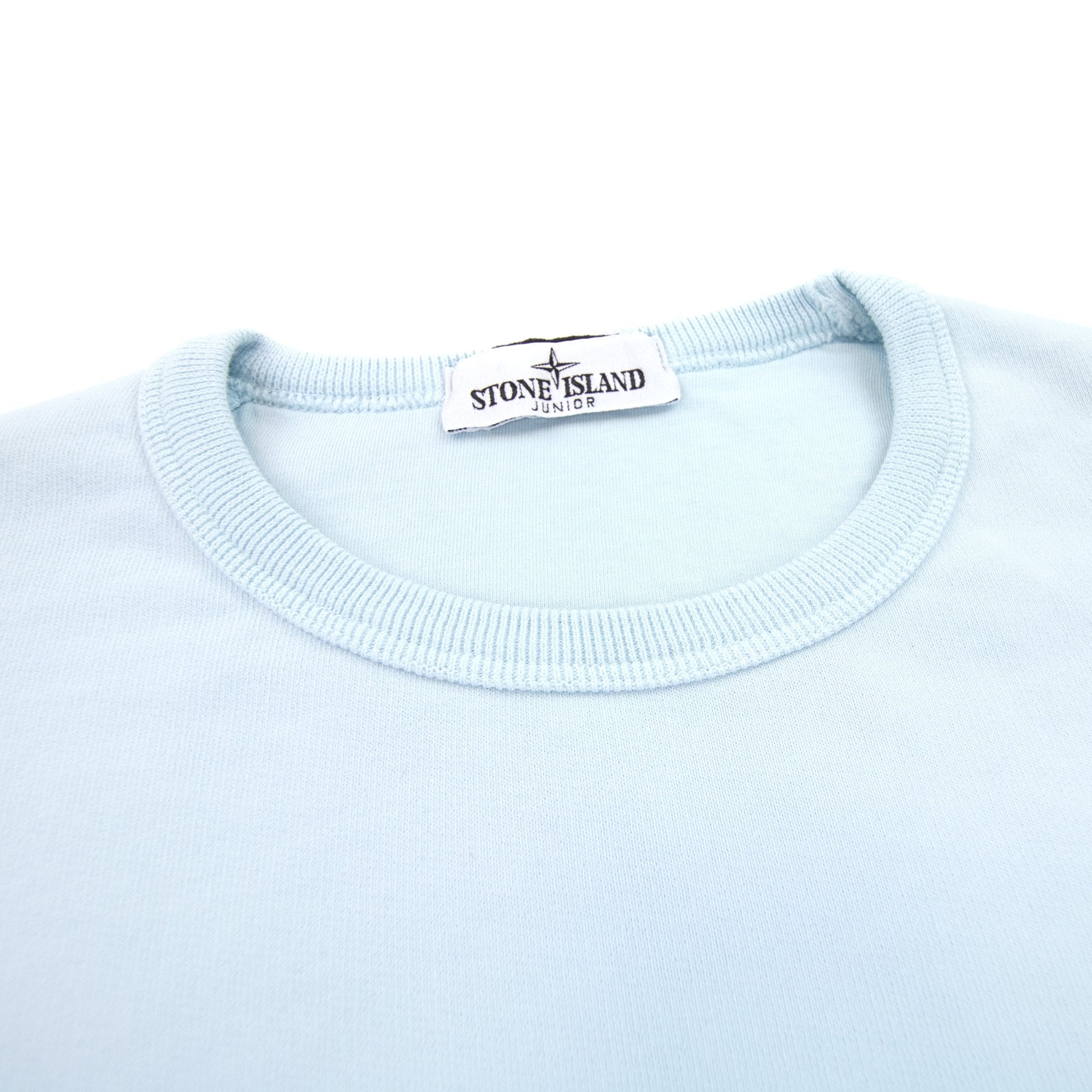 Stone Island Junior 60940 Crewneck Core Sweatshirt Sky Blue V0041