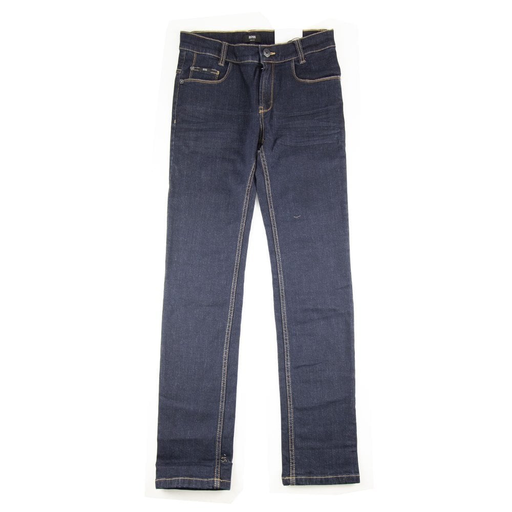 Hugo Boss Kids Raw Denim Slim Fit Jean Denim
