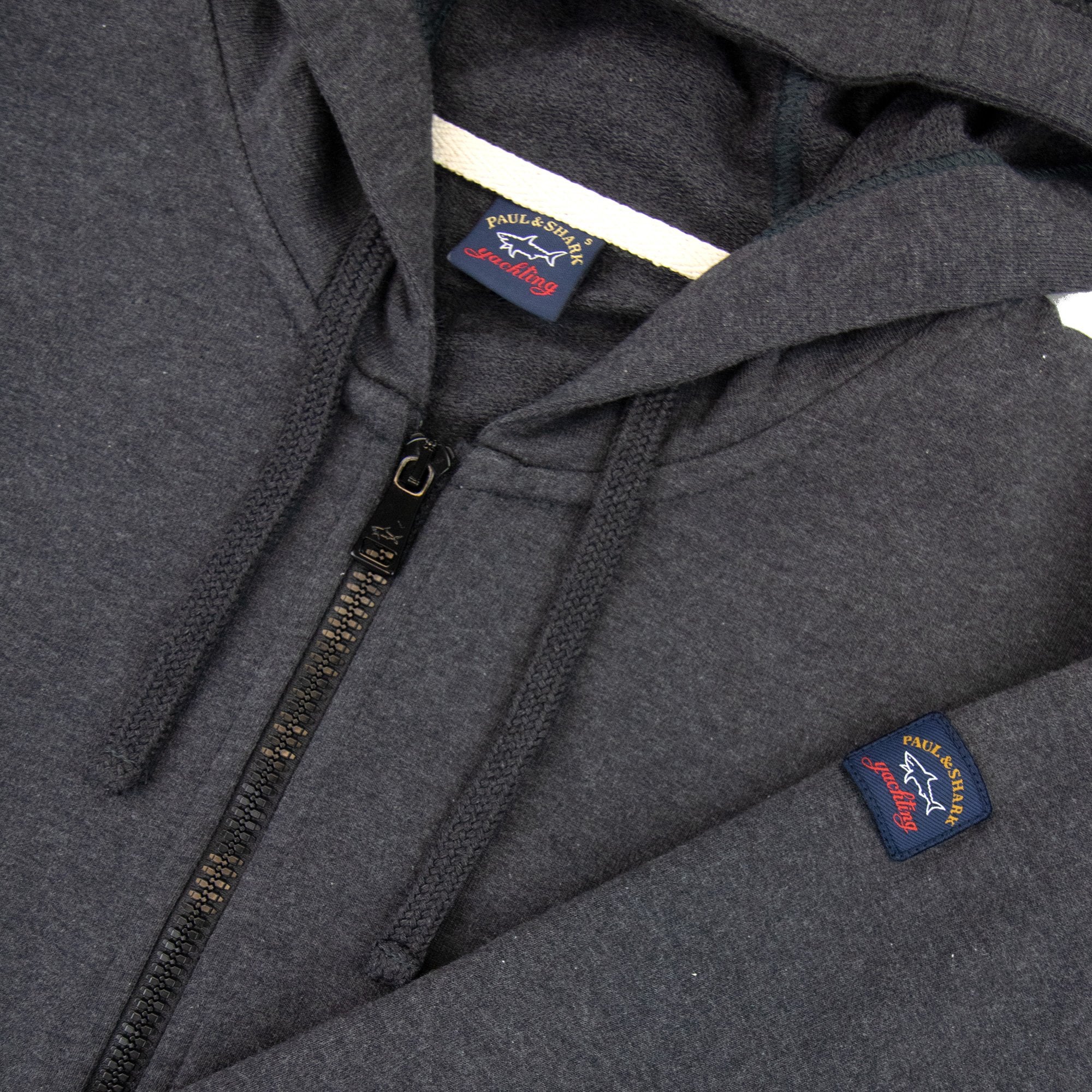 Paul And Shark Arm Logo Hoody Grey 654