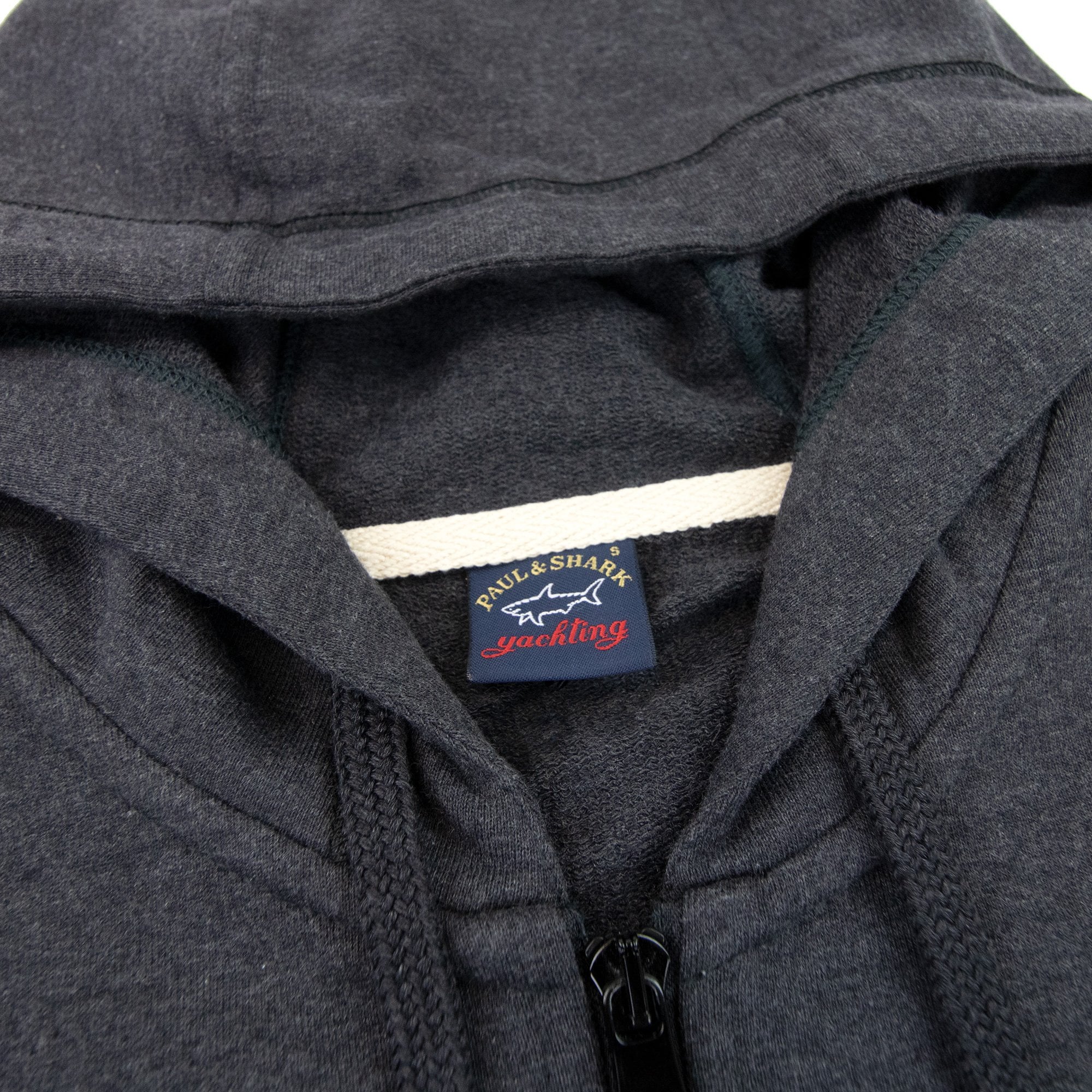 Paul And Shark Arm Logo Hoody Grey 654