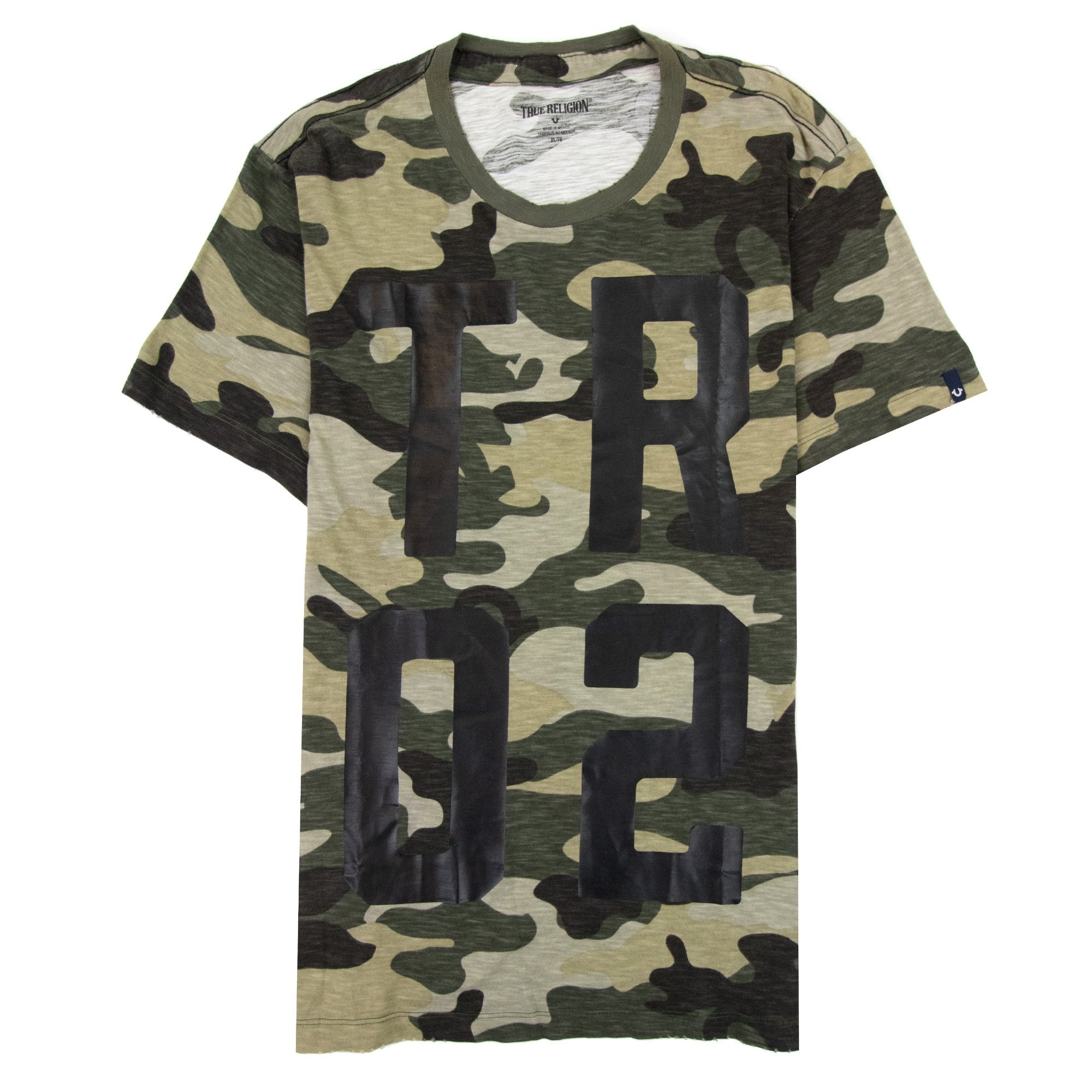 True Religion All Over Camo Print T Shirt Camo