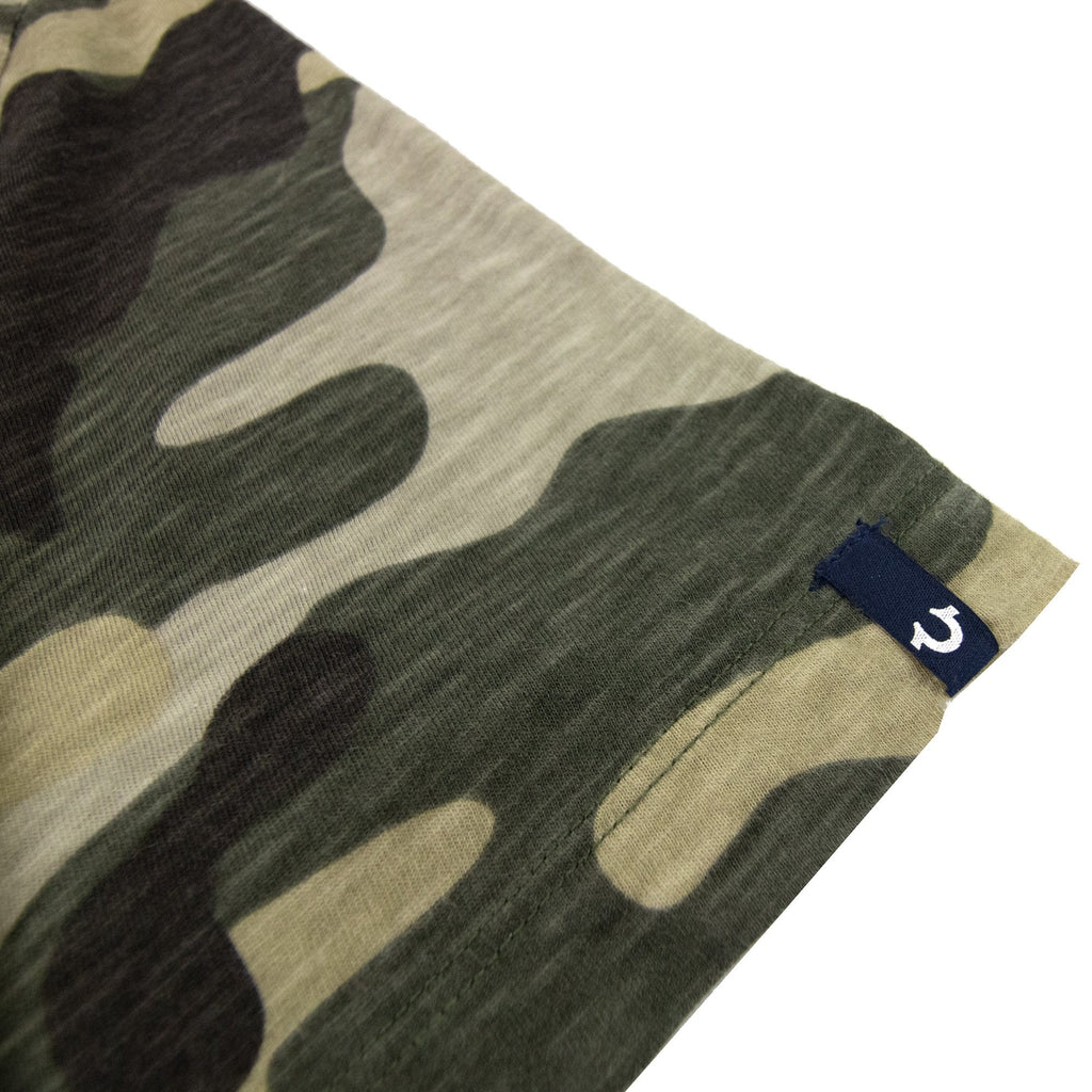 True Religion All Over Camo Print T Shirt Camo