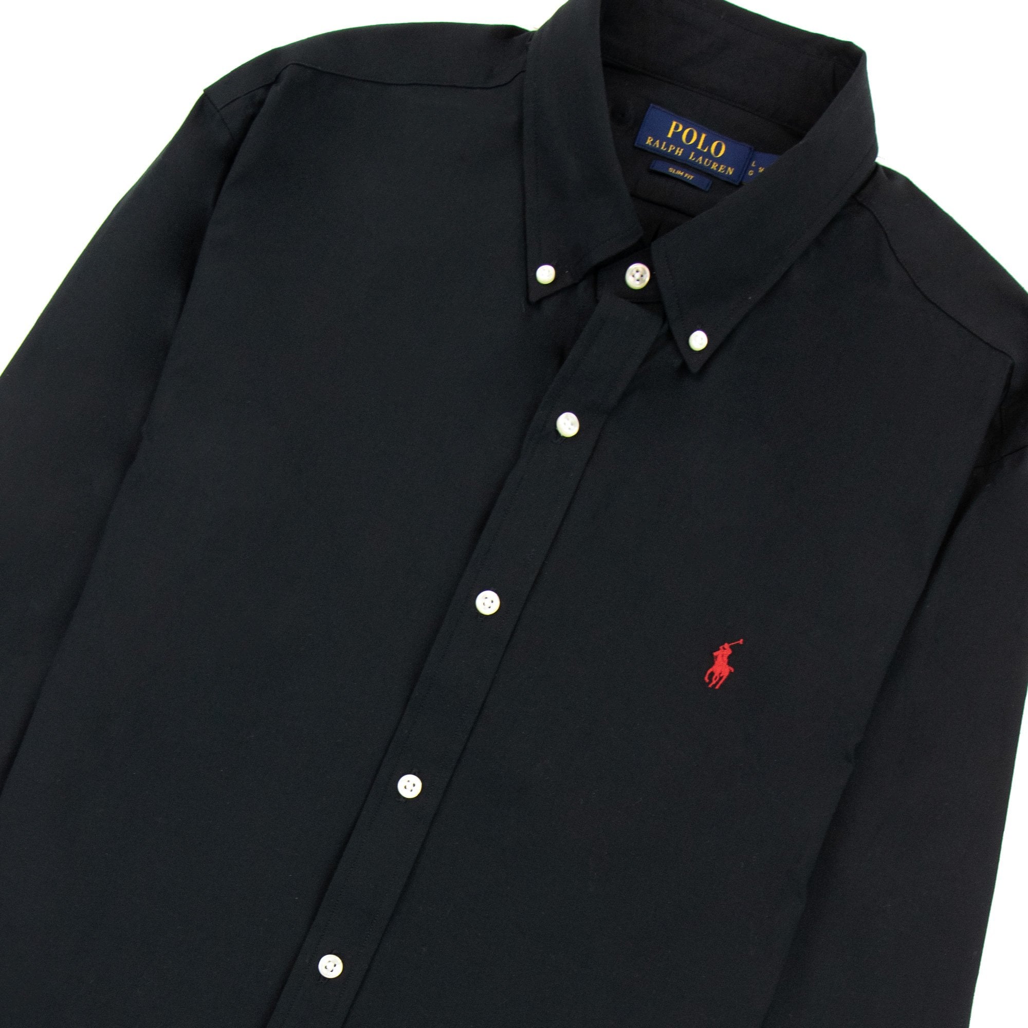 Polo Ralph Lauren Sf Poplin Slim Fit Shirt Black/red