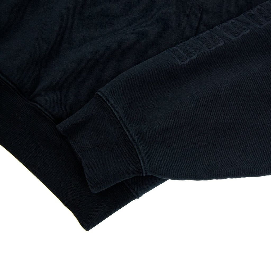 Balenciaga Bb Embroidered Logo Hoodied Sweat Dark Navy
