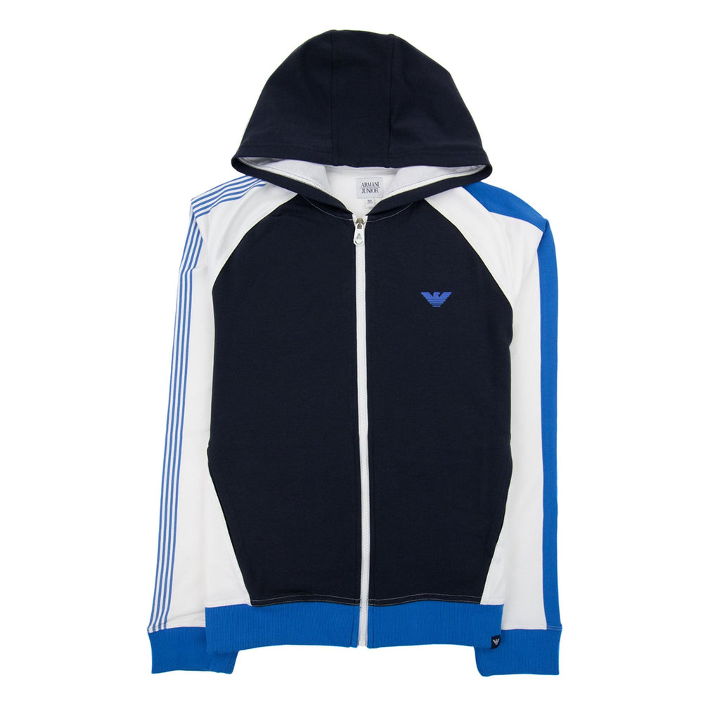 Armani Junior Rubber Logo Tracksuit Bicolore