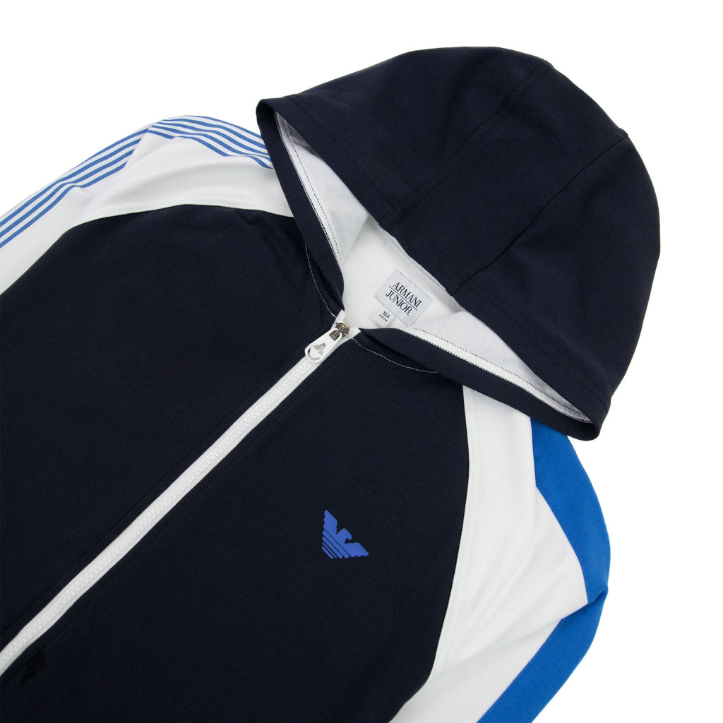 Armani Junior Rubber Logo Tracksuit Bicolore