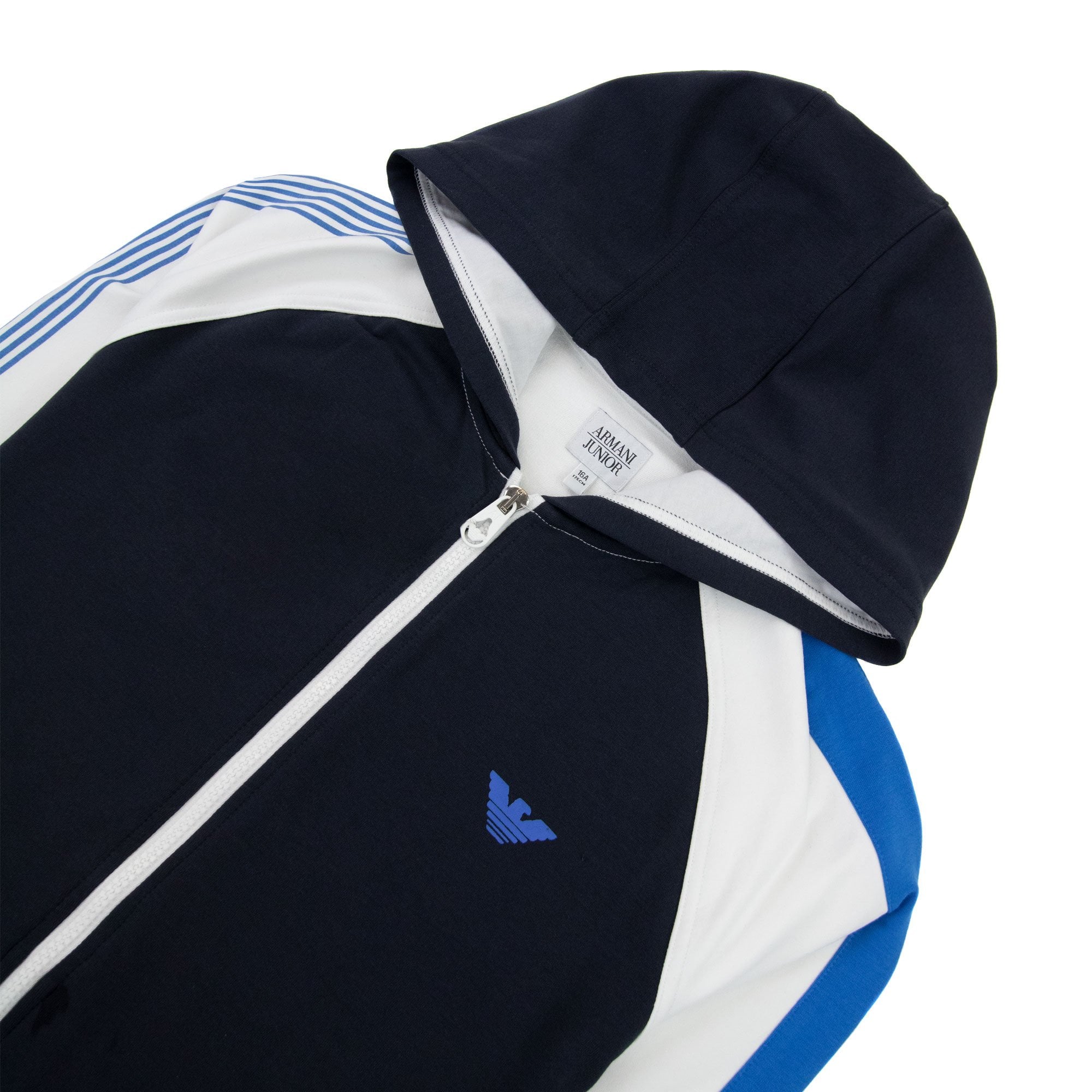Armani Junior Rubber Logo Tracksuit Bicolore