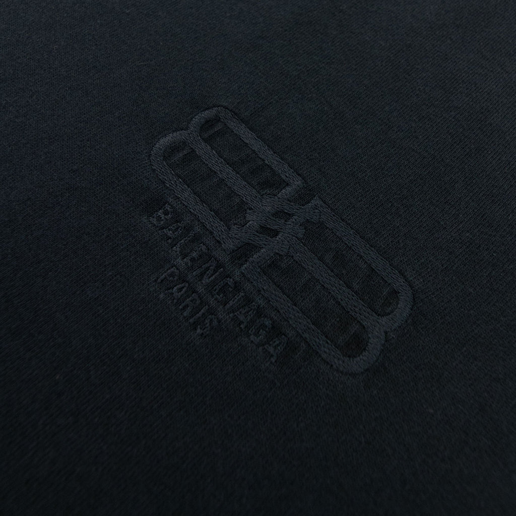 Balenciaga Bb Embroidered Logo T Shirt Dark Navy