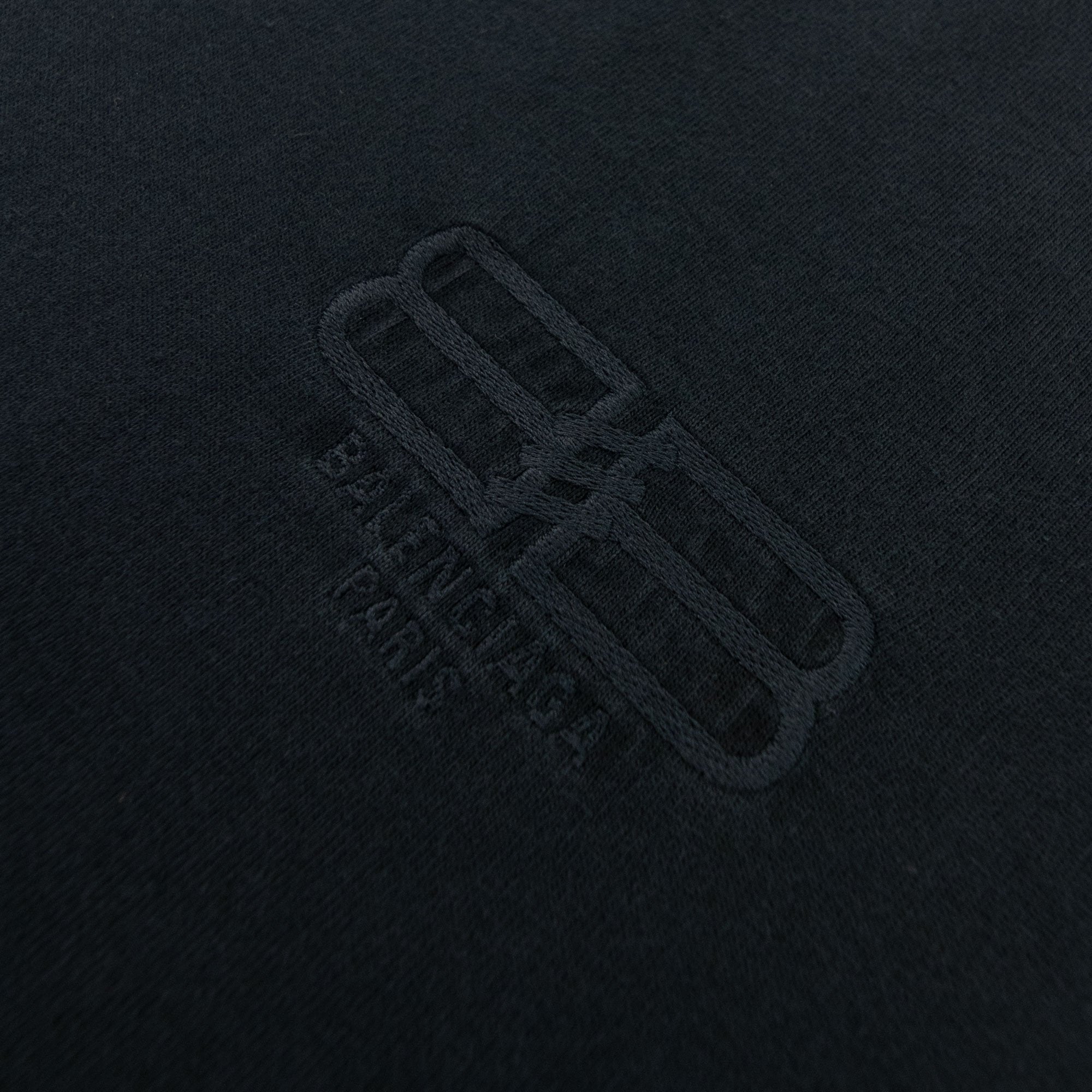 Balenciaga Bb Embroidered Logo T Shirt Dark Navy