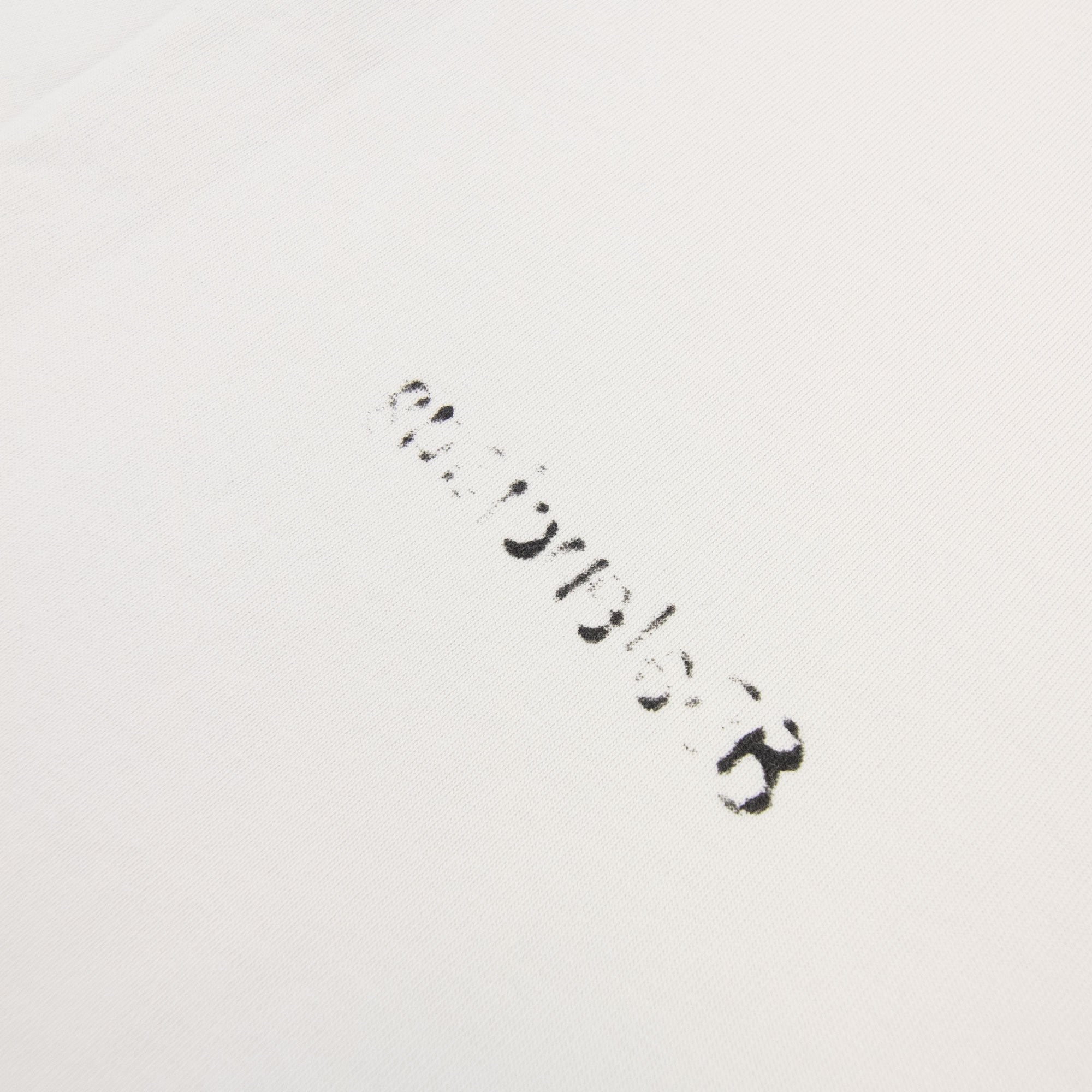Balenciaga Painted Logo T Shirt White 9081
