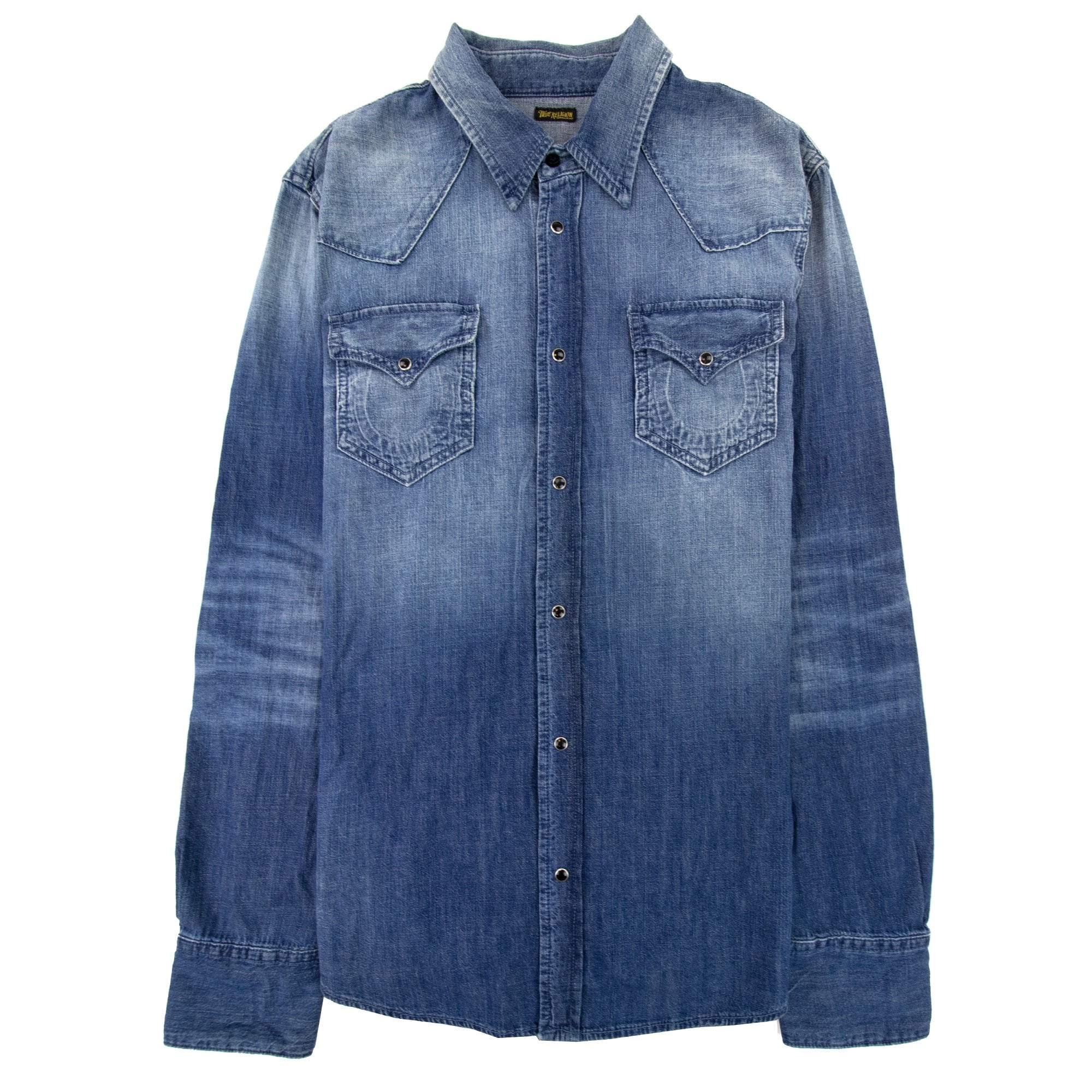 True Religion Core Jake Western Shirt Denim