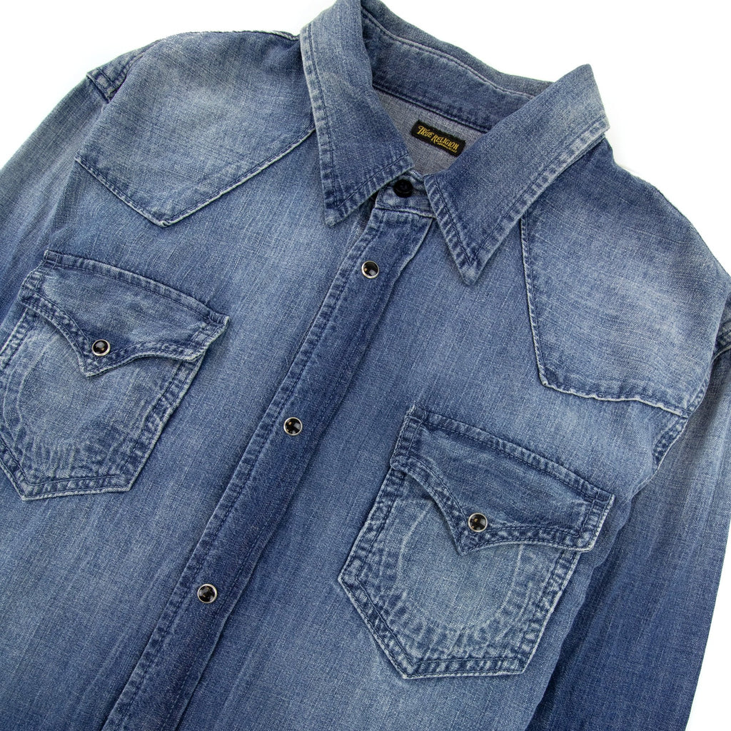 True Religion Core Jake Western Shirt Denim