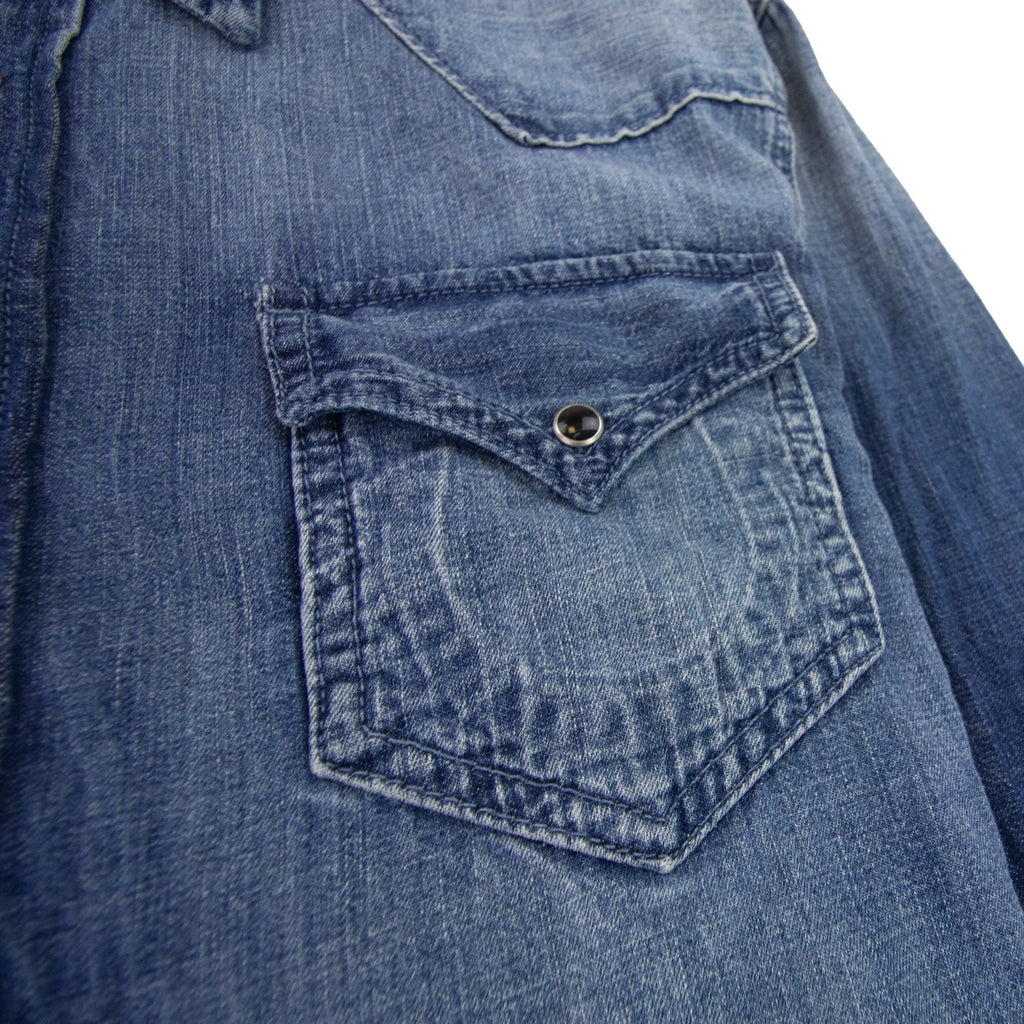 True Religion Core Jake Western Shirt Denim