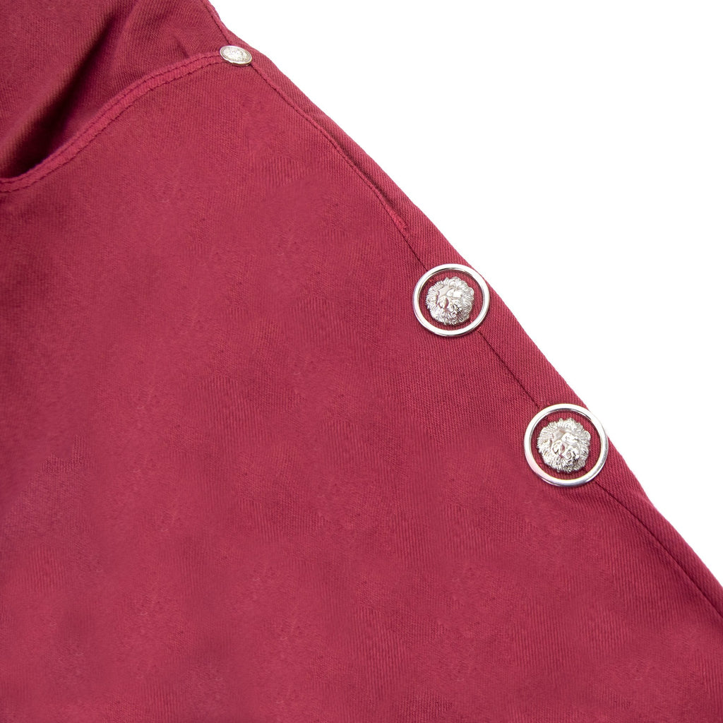 versace versus Rosso Five Pocket Jeans Burgundy