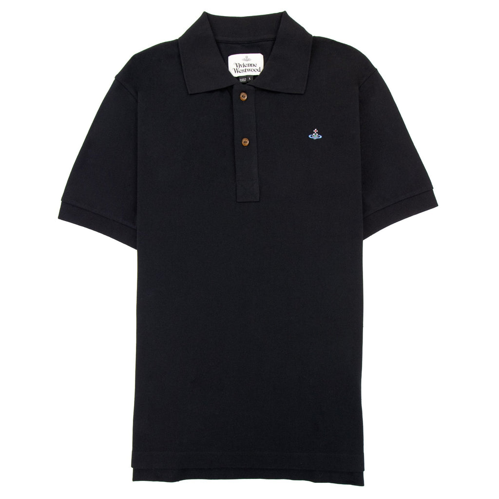 Vivienne Westwood Orb Logo S/s Polo Shirt Black