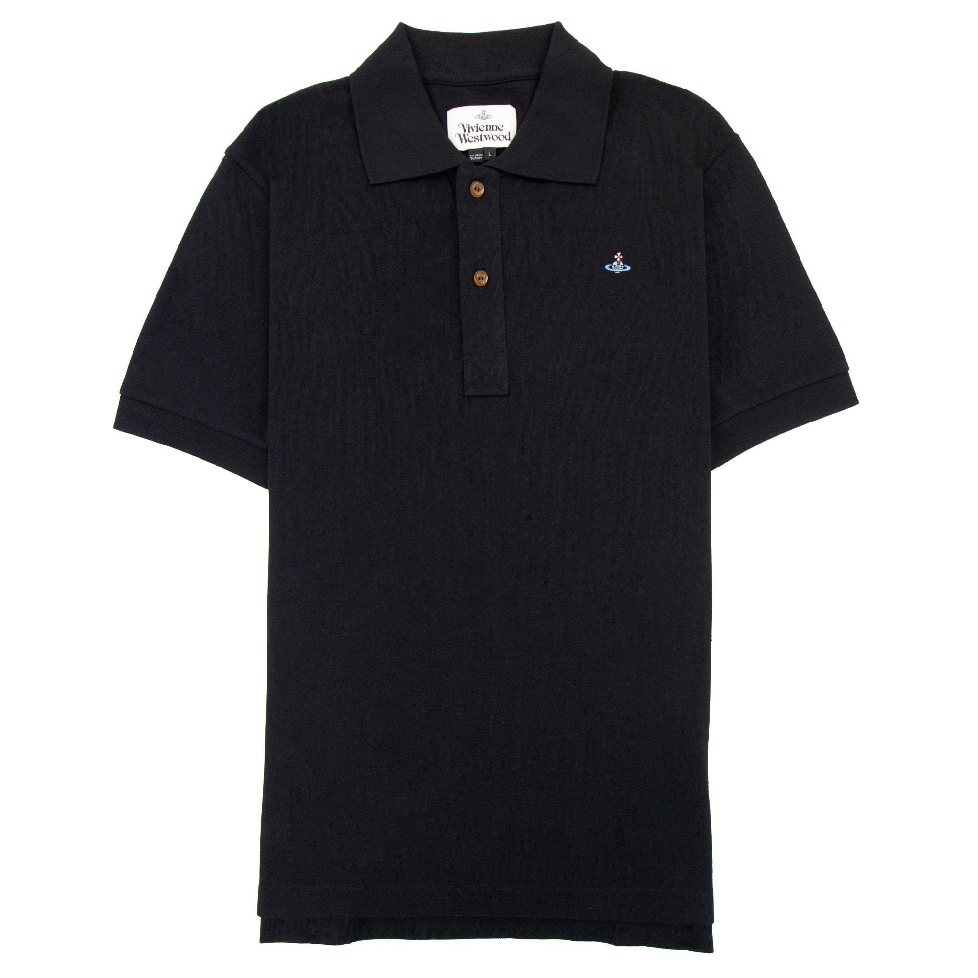 Vivienne Westwood Orb Logo S/s Polo Shirt Black