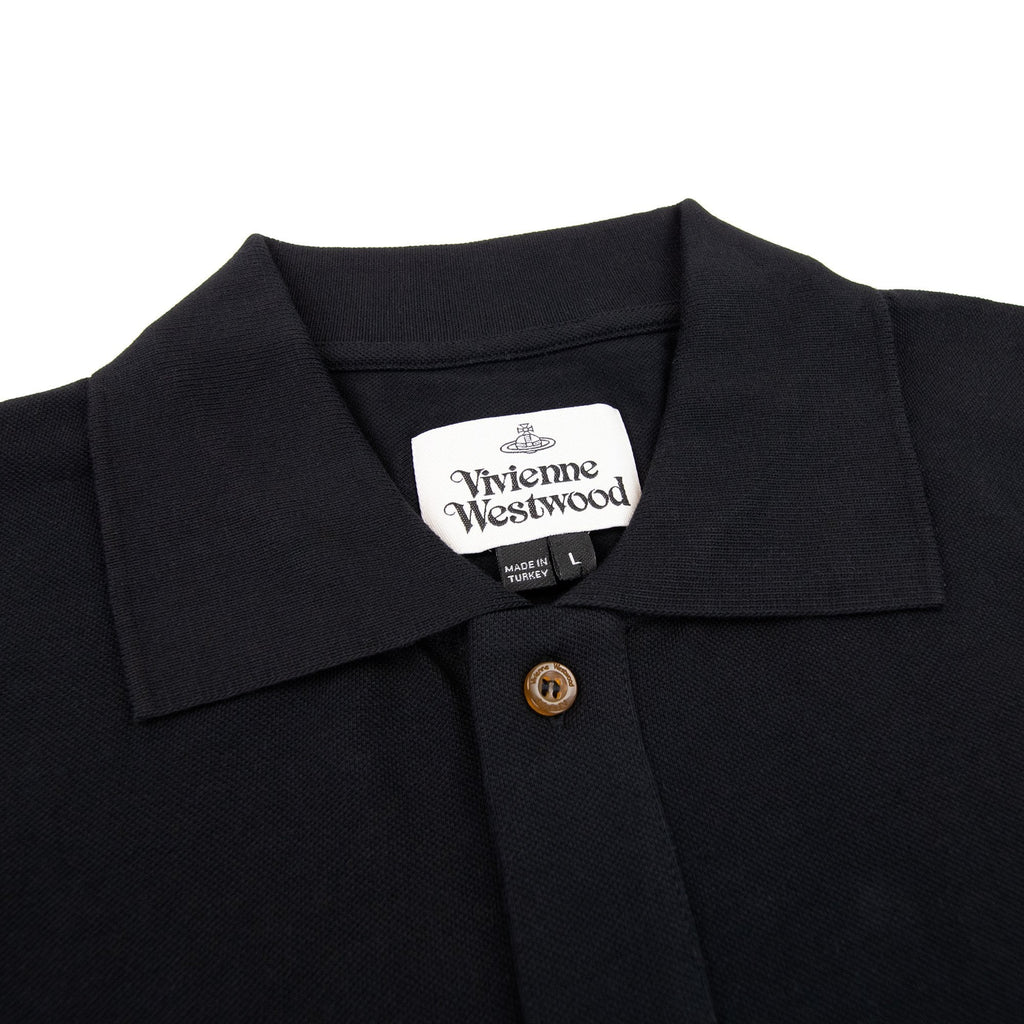 Vivienne Westwood Orb Logo S/s Polo Shirt Black