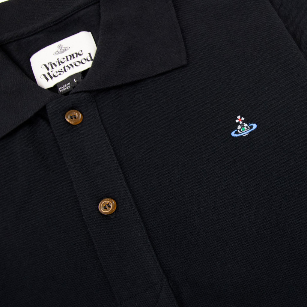Vivienne Westwood Orb Logo S/s Polo Shirt Black