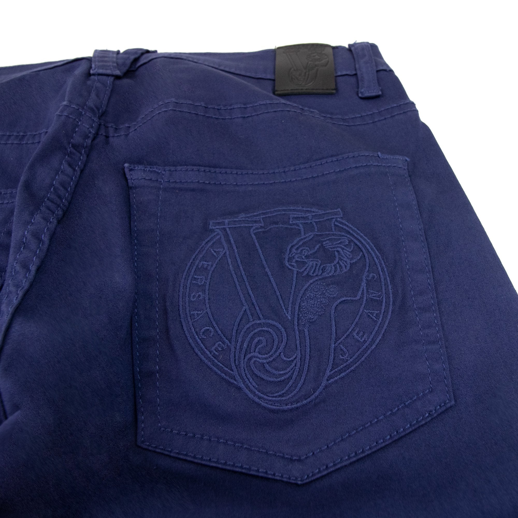 Versace Jeans Round Tiger Pocket Skinny Jean Navy Blue