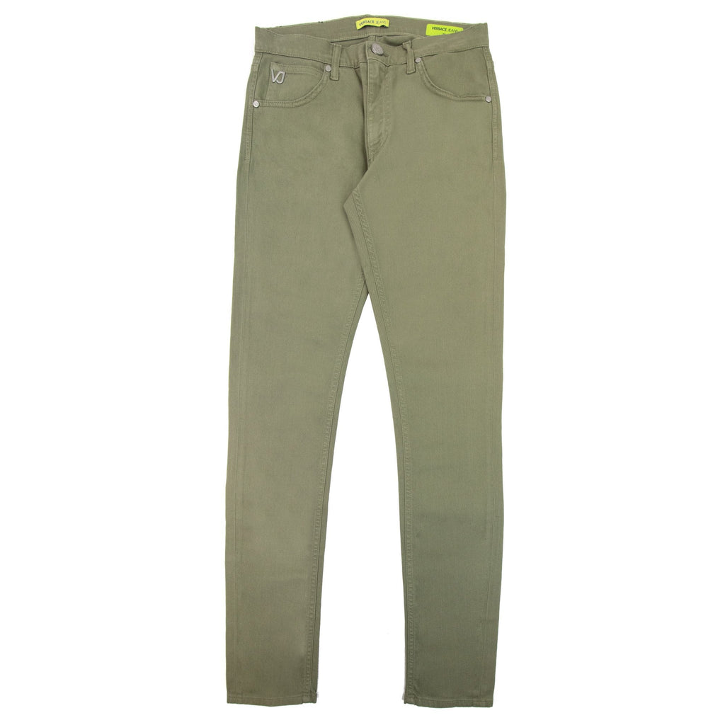Versace Jeans Vj 5 Pocket Stretch Slim Fit Jean Khaki