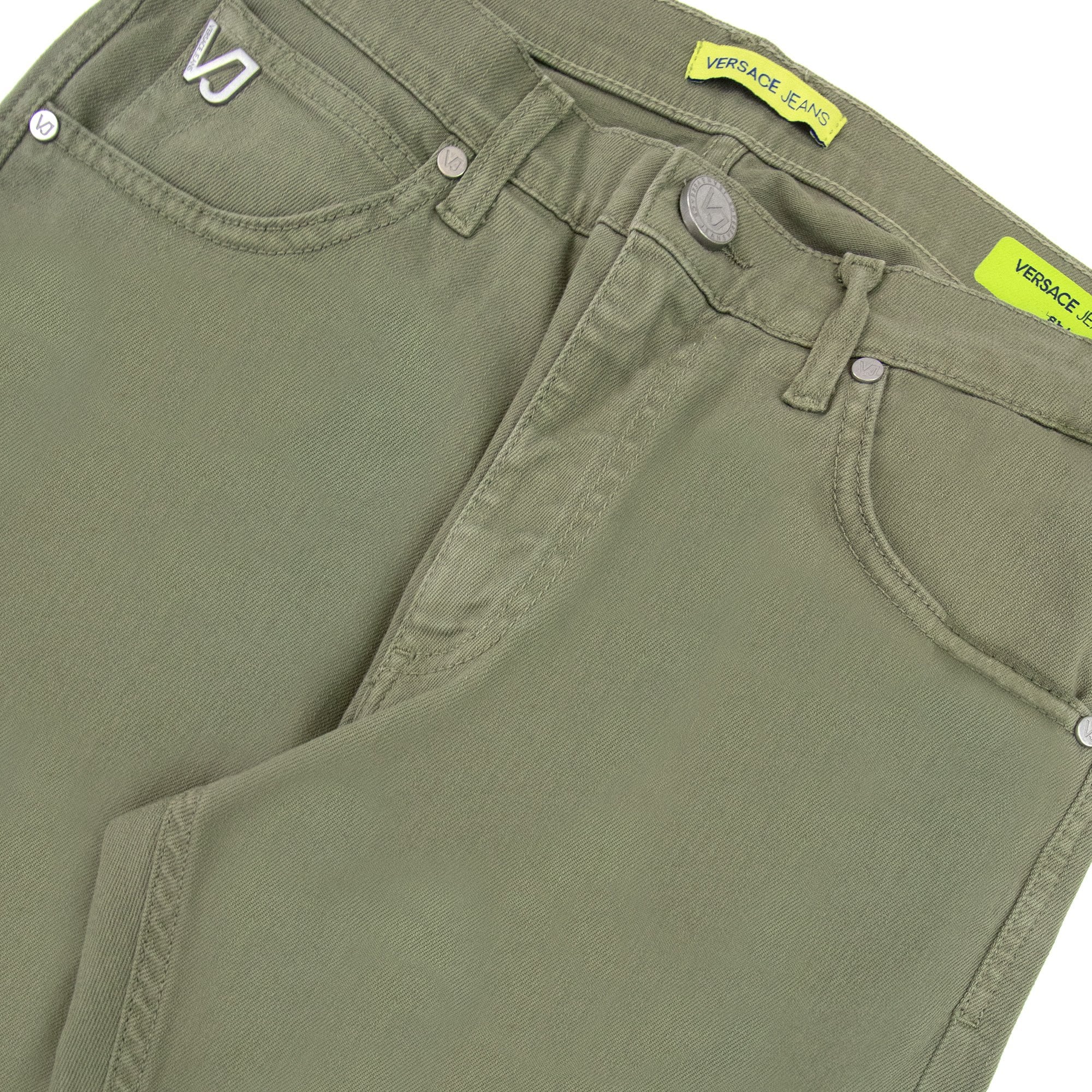 Versace Jeans Vj 5 Pocket Stretch Slim Fit Jean Khaki