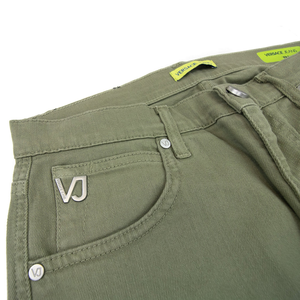 Versace Jeans Vj 5 Pocket Stretch Slim Fit Jean Khaki