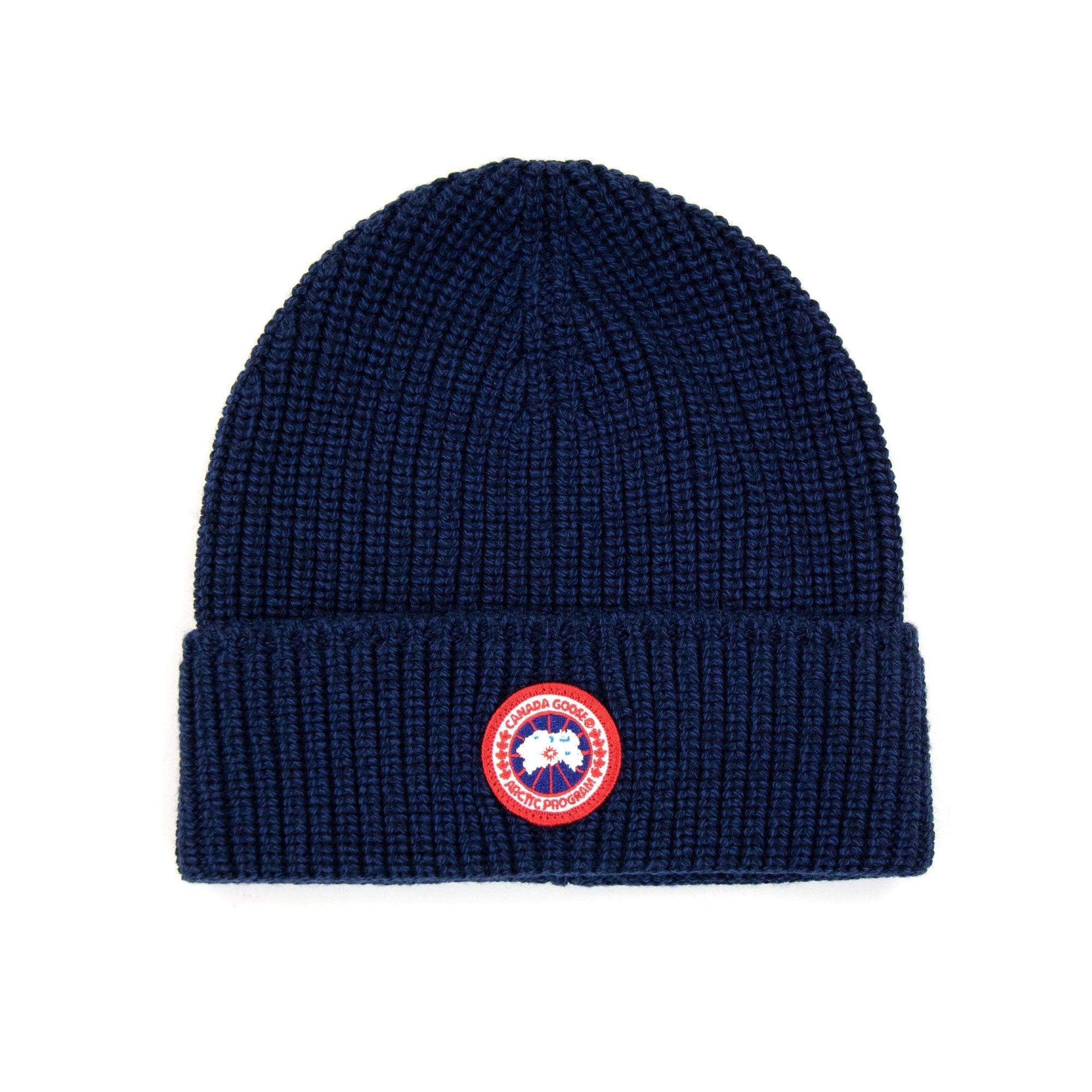 Canada Goose Arctic Disc Rib Beanie Hat Navy Heather