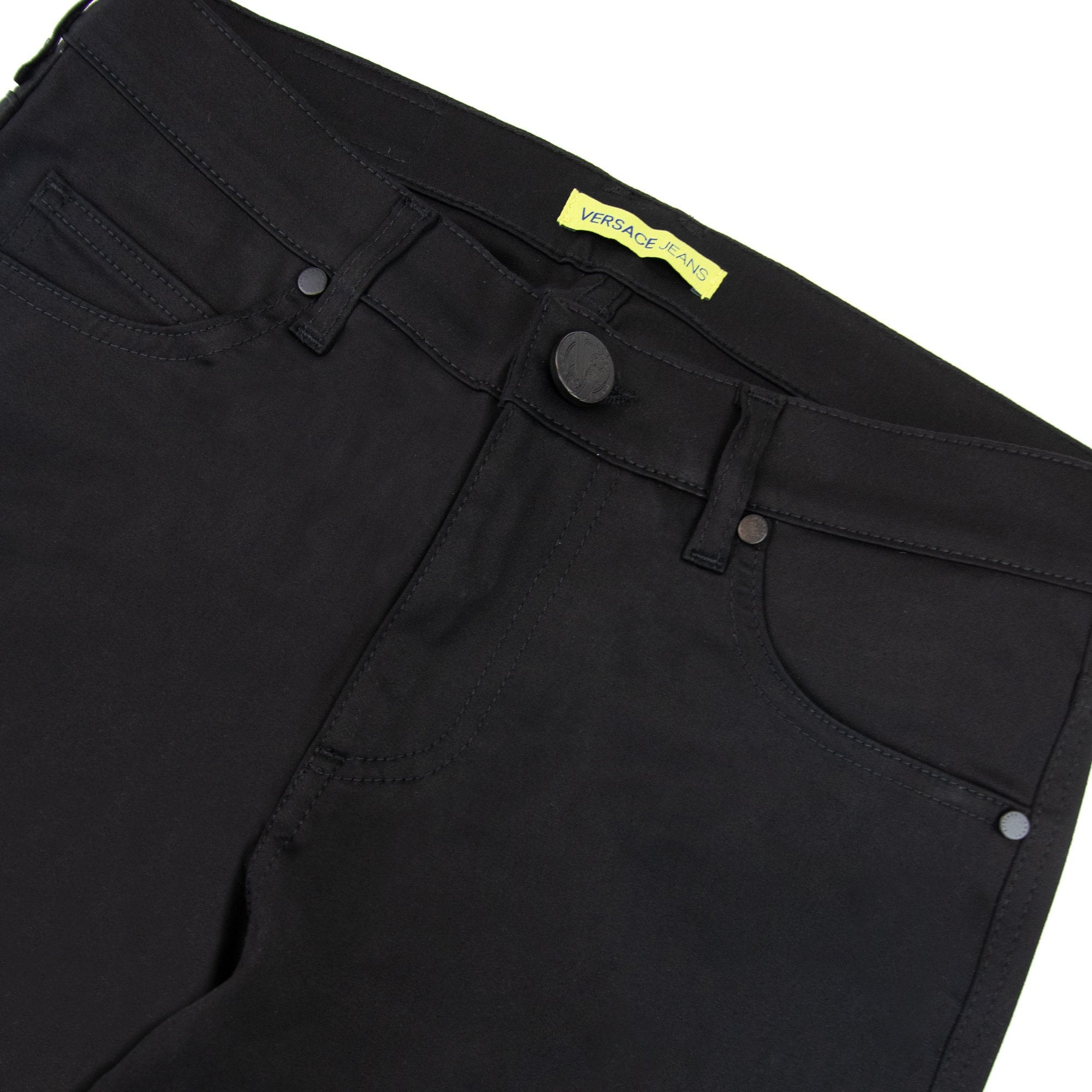 Versace Jeans Tiger Pocket Slim Cotton Jean Black