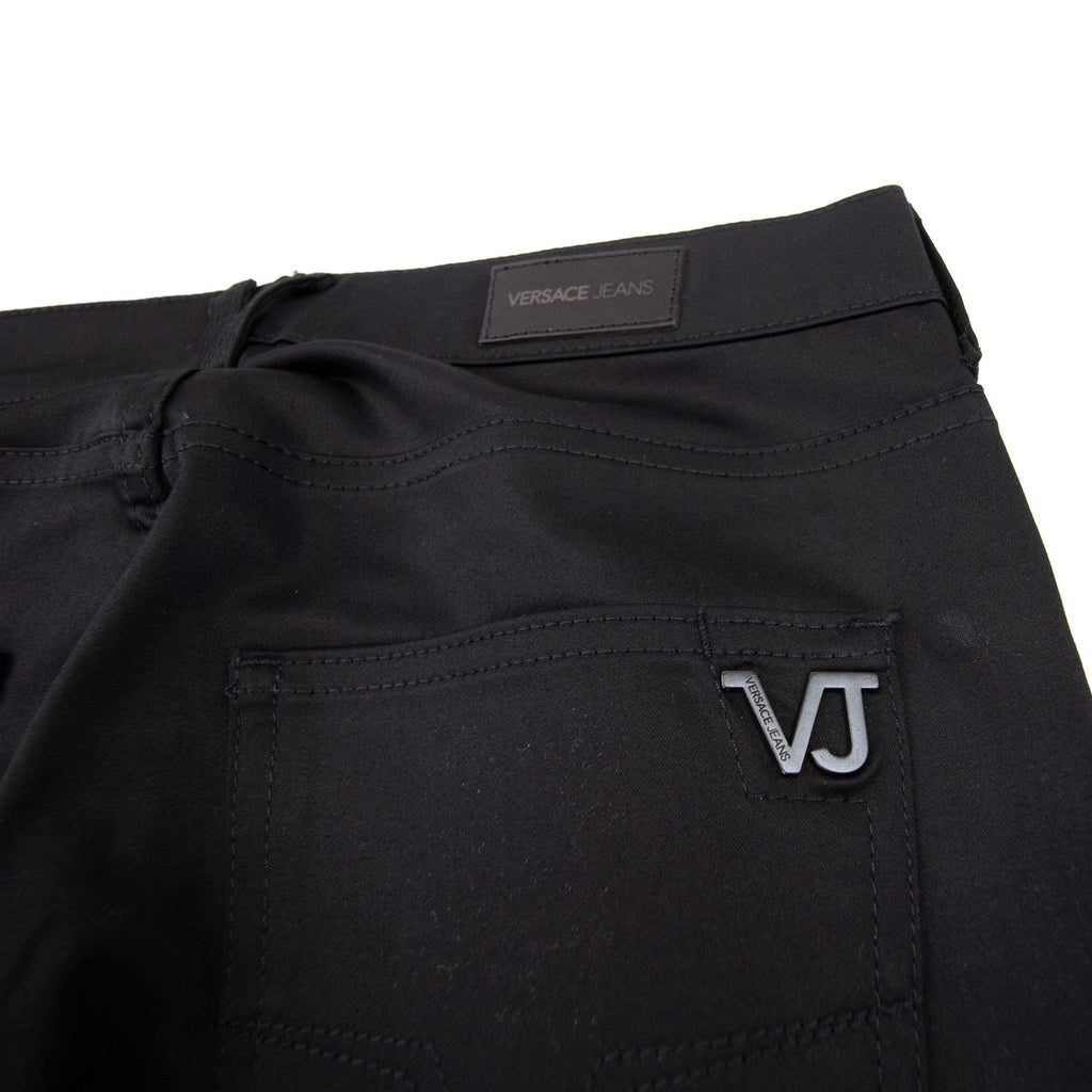 Versace Jeans Tiger Pocket Slim Cotton Jean Black