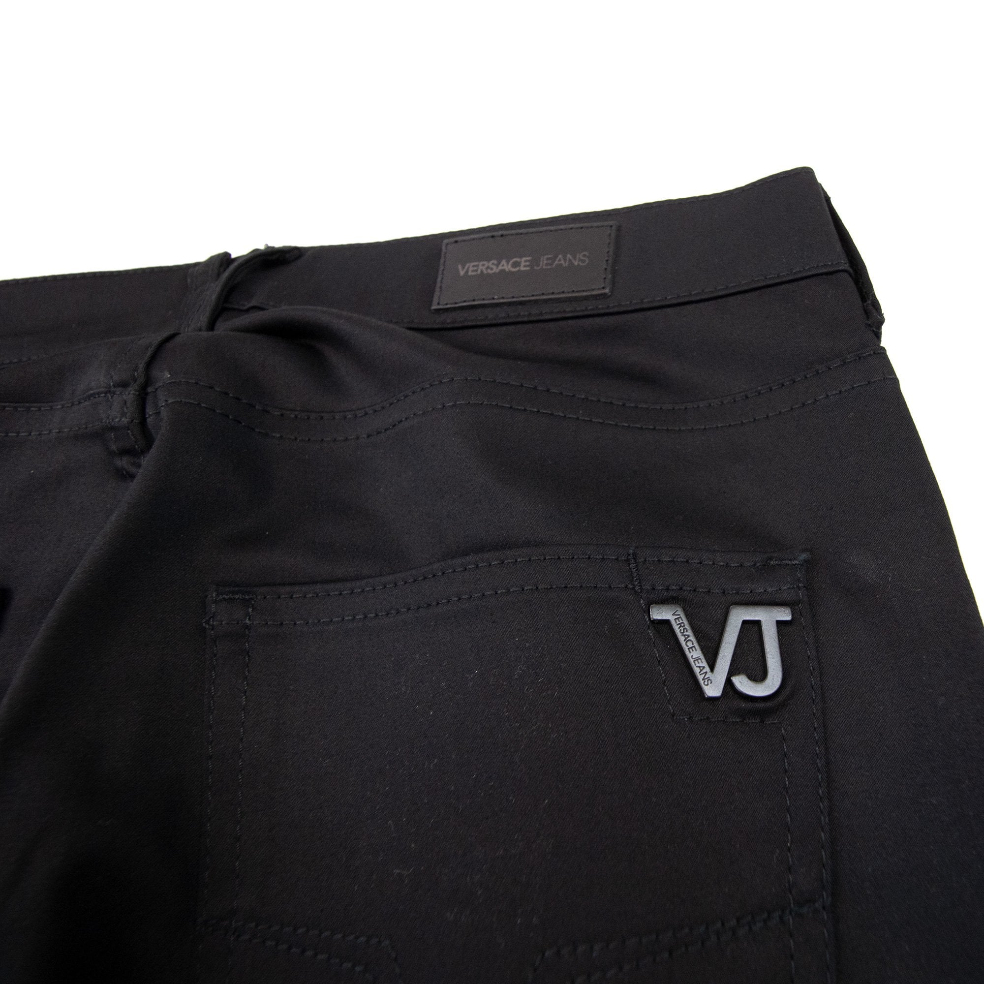 Versace Jeans Tiger Pocket Slim Cotton Jean Black