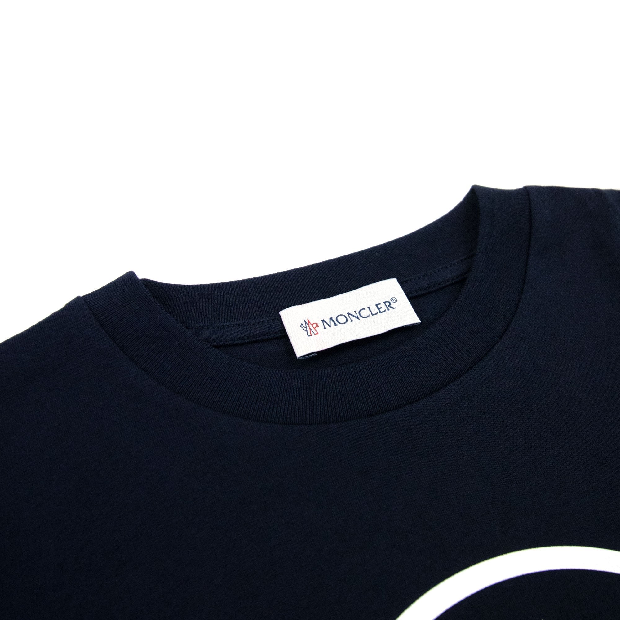 Moncler Junior Logo T Shirt Night Blue 778
