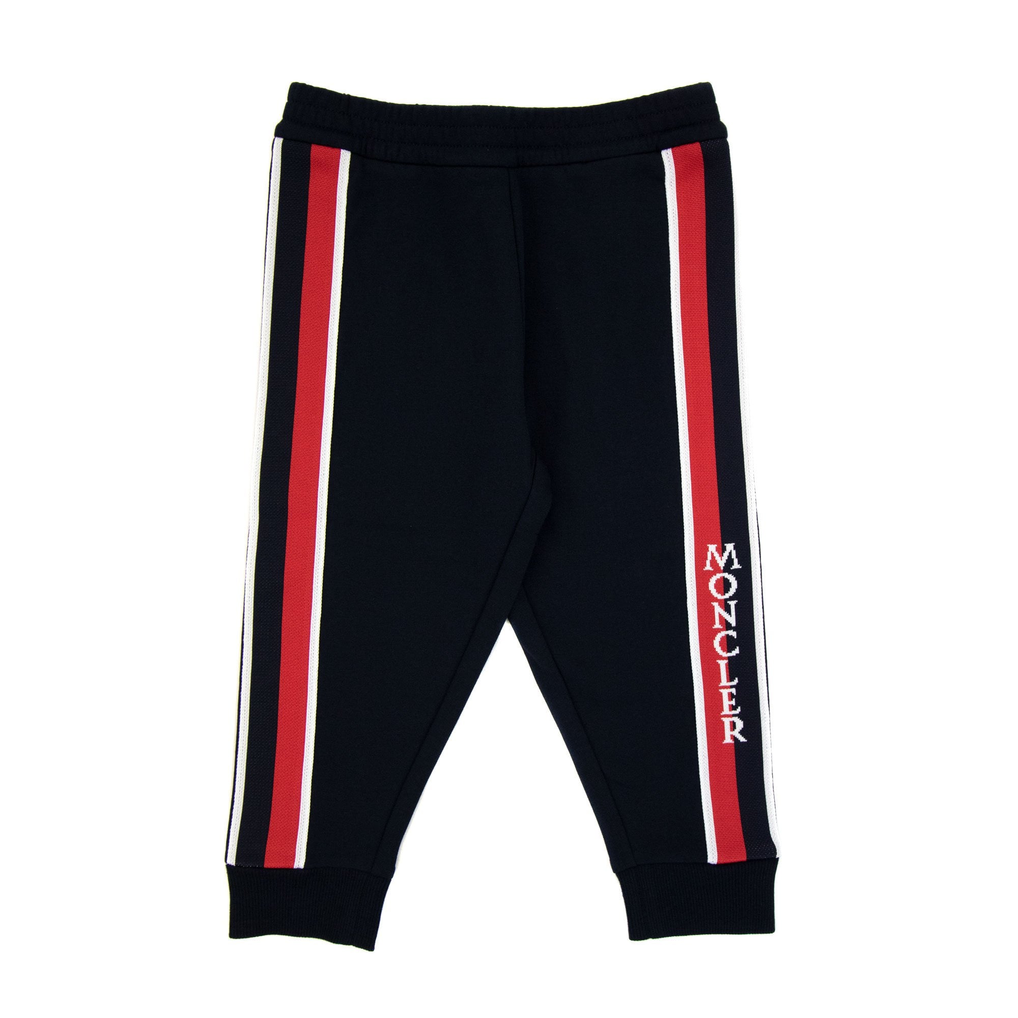 Moncler Junior Tricolour Fleece Trackpants Night Blue 778