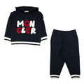 Moncler Junior Embroidered Logo Tracksuit Night Blue 778