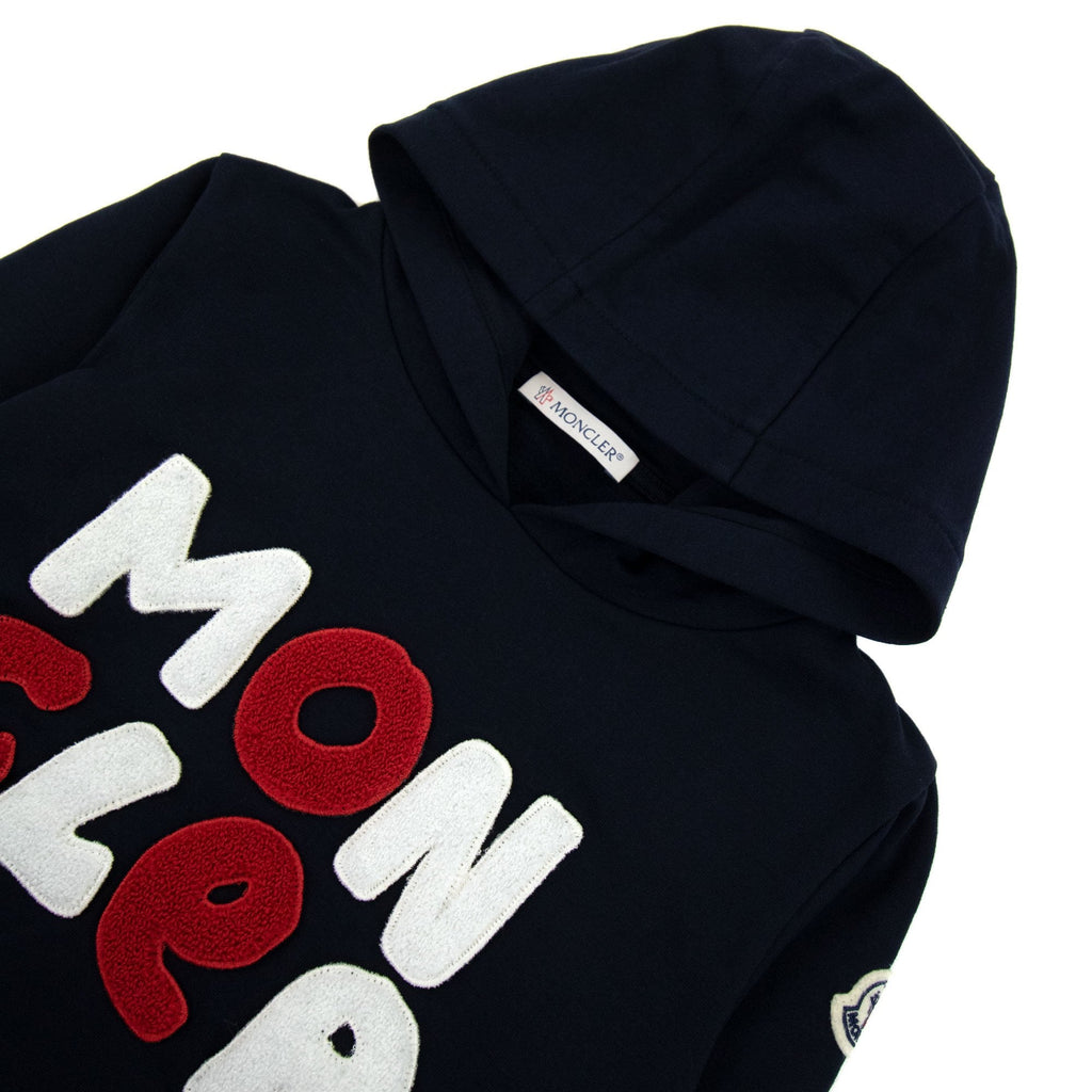Moncler Junior Embroidered Logo Tracksuit Night Blue 778