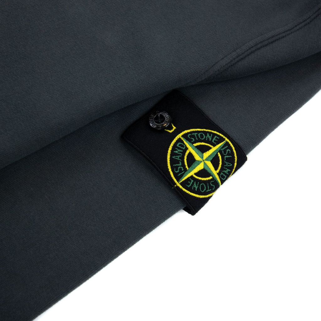 Stone Island 61620 Open Zip Up Hooded Sweatshirt Dark Grey V0062