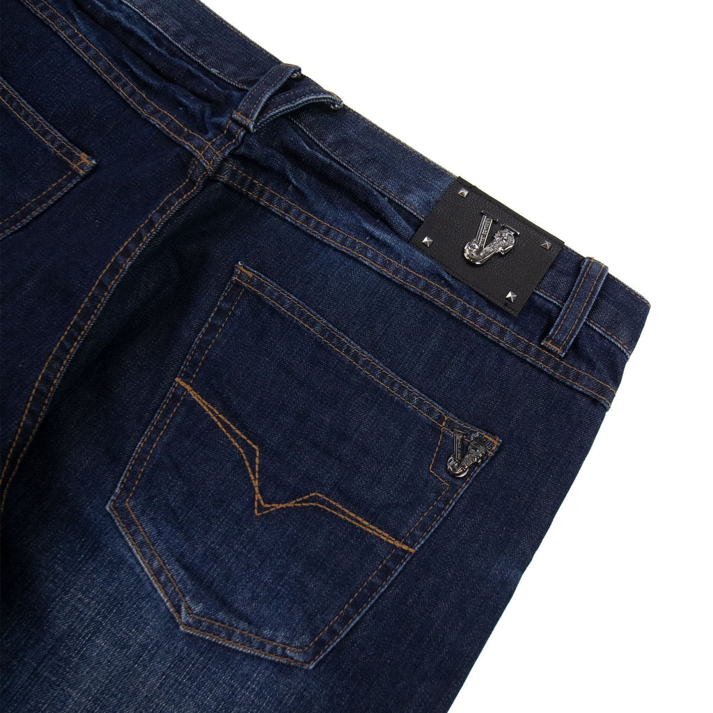 Versace Jeans Metal Tiger Pocket Denim Jeans Dark Denim