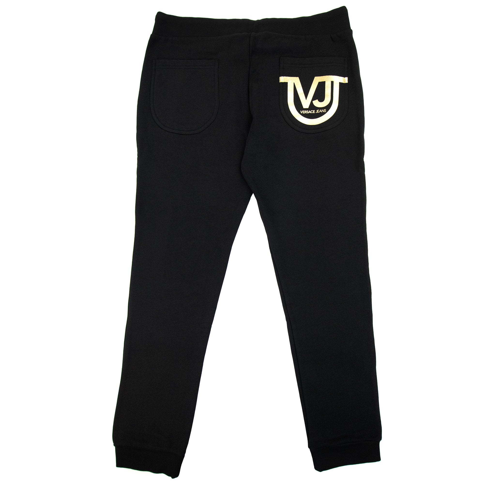 Versace Jeans Vj Back Pocket Logo Bottoms Black