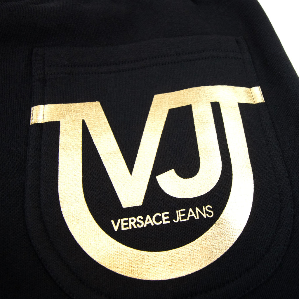 Versace Jeans Vj Back Pocket Logo Bottoms Black