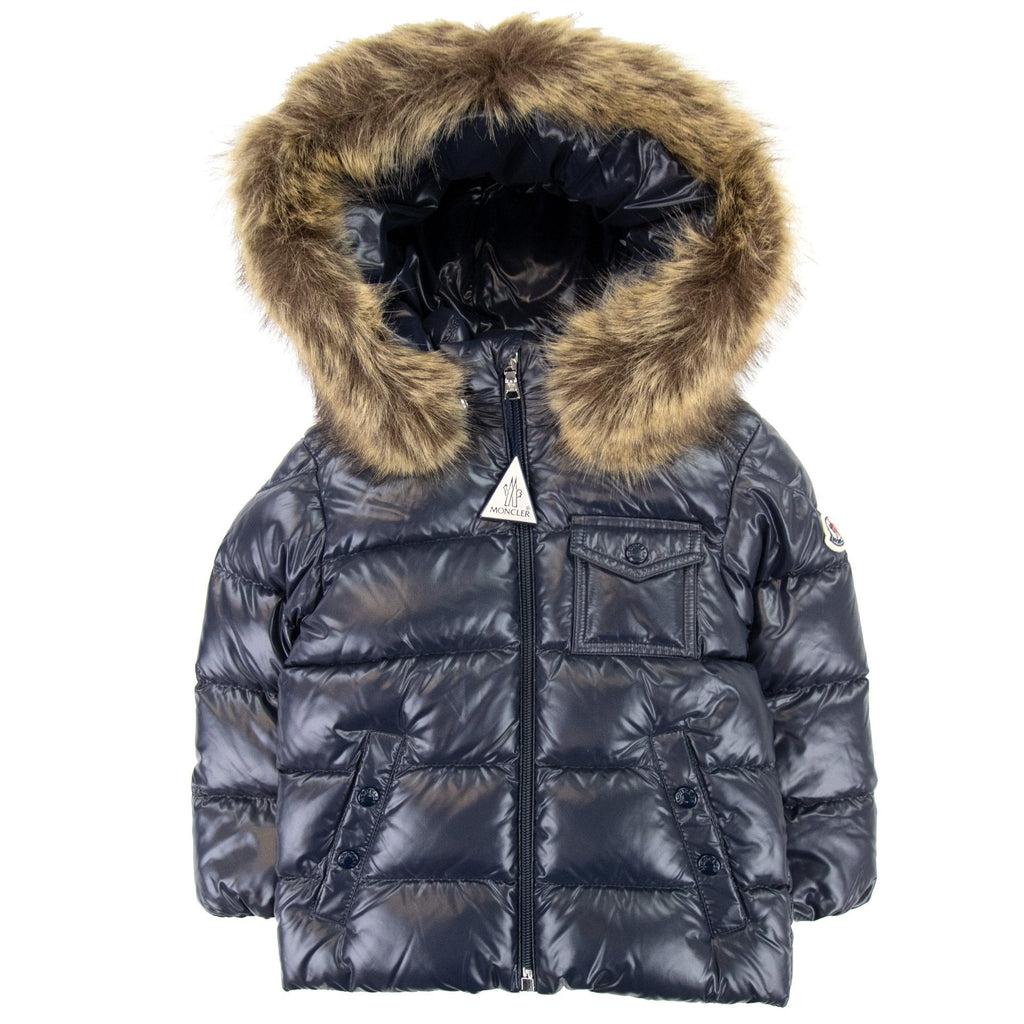 Moncler Junior Kf Down Jacket Navy 742