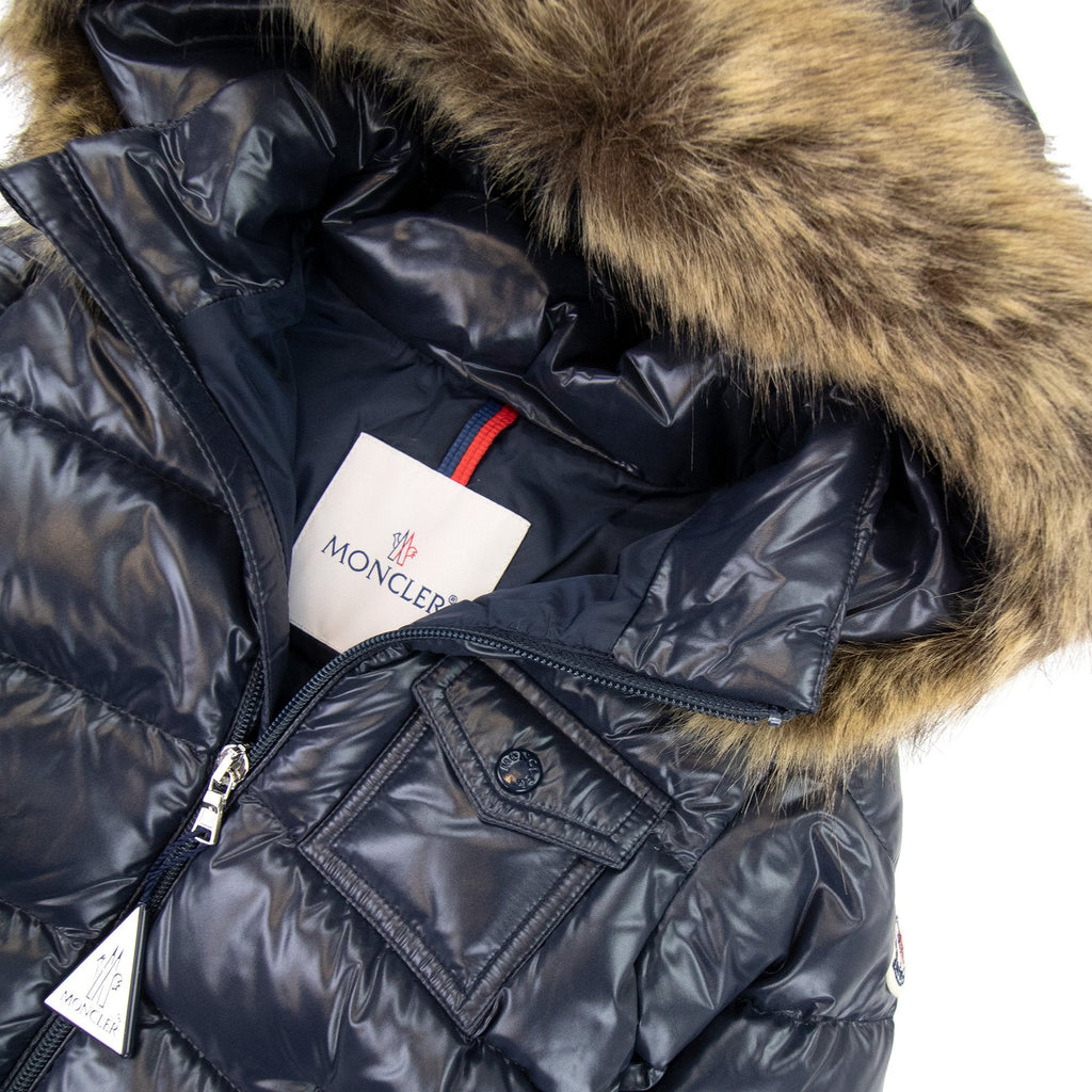 Moncler Junior Kf Down Jacket Navy 742