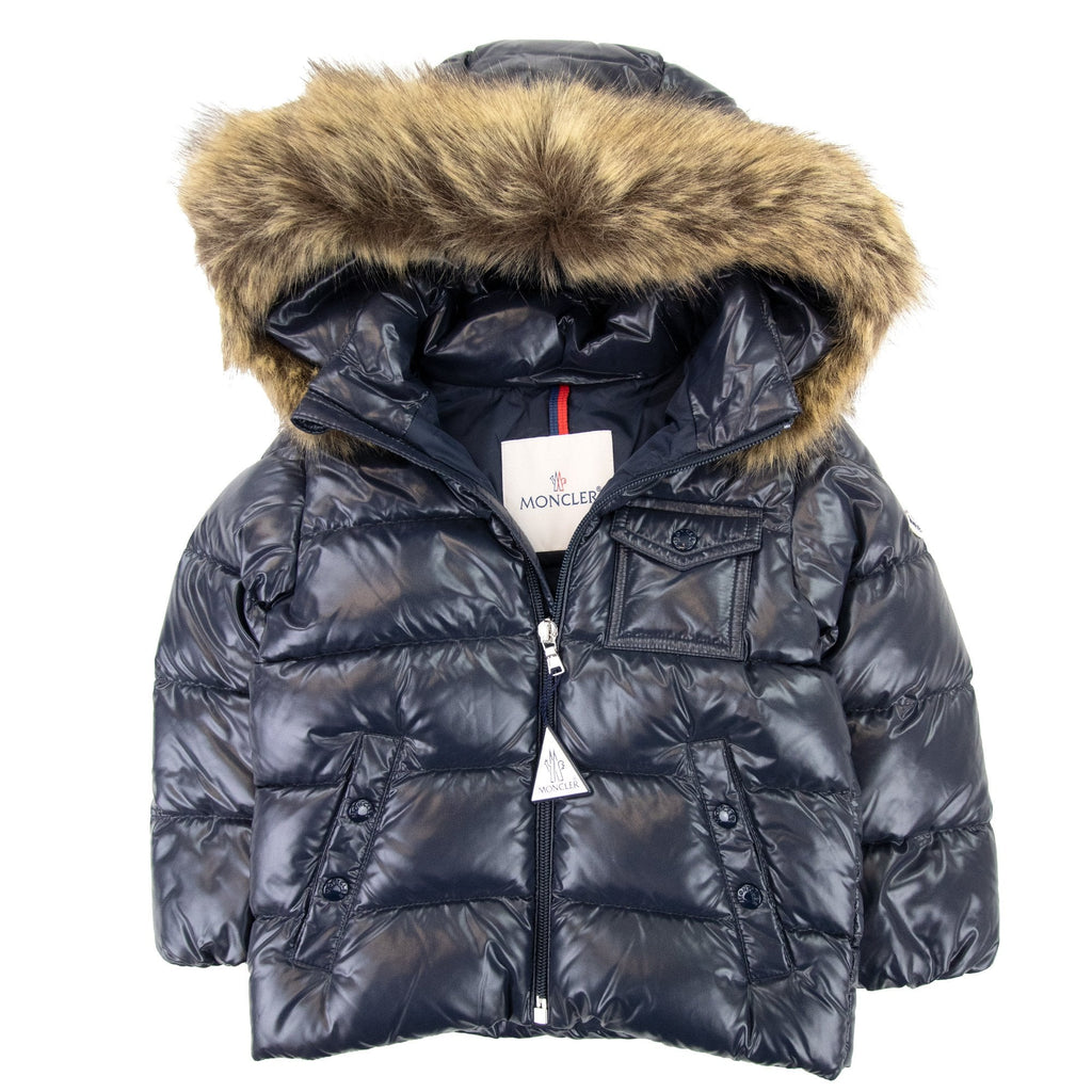 Moncler Junior Kf Down Jacket Navy 742
