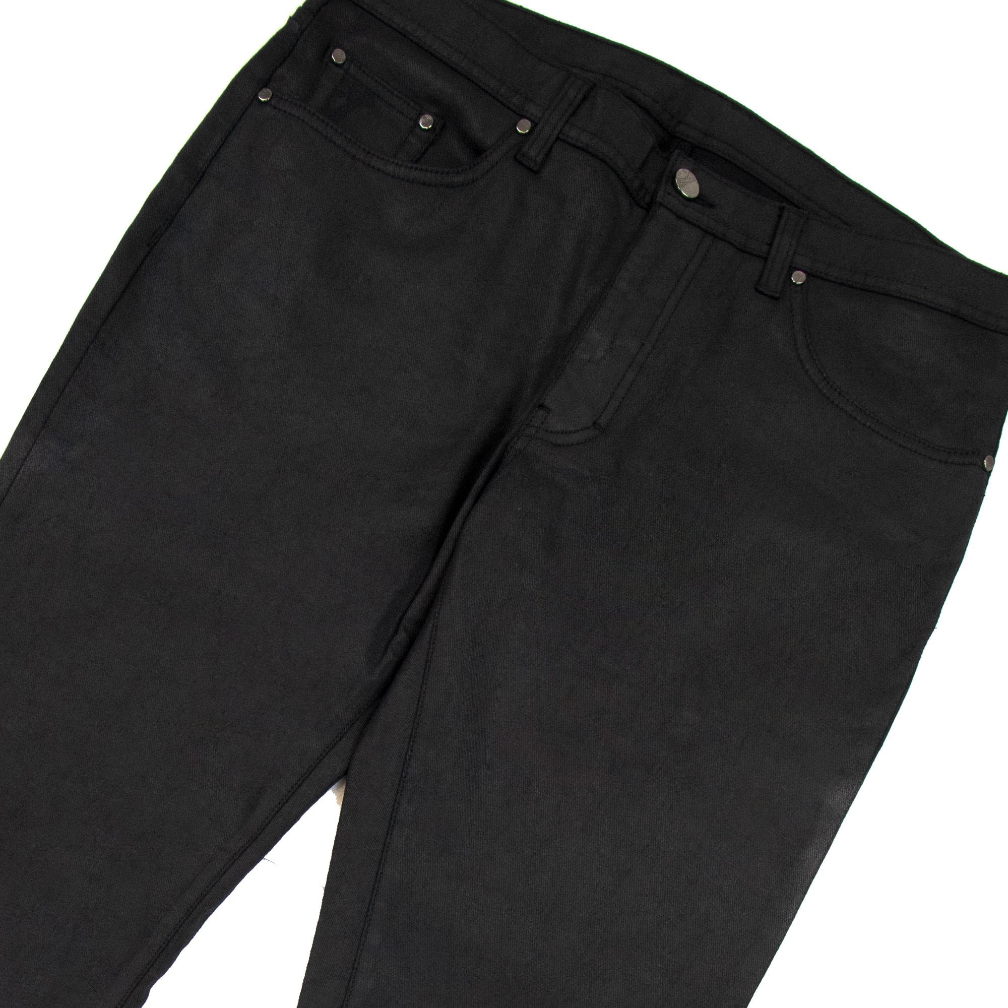 Versace Collection Shiny Material Casual Denim Jean Black