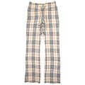 Burberry Woman Garrick Check Wide Leg Trouser Camel