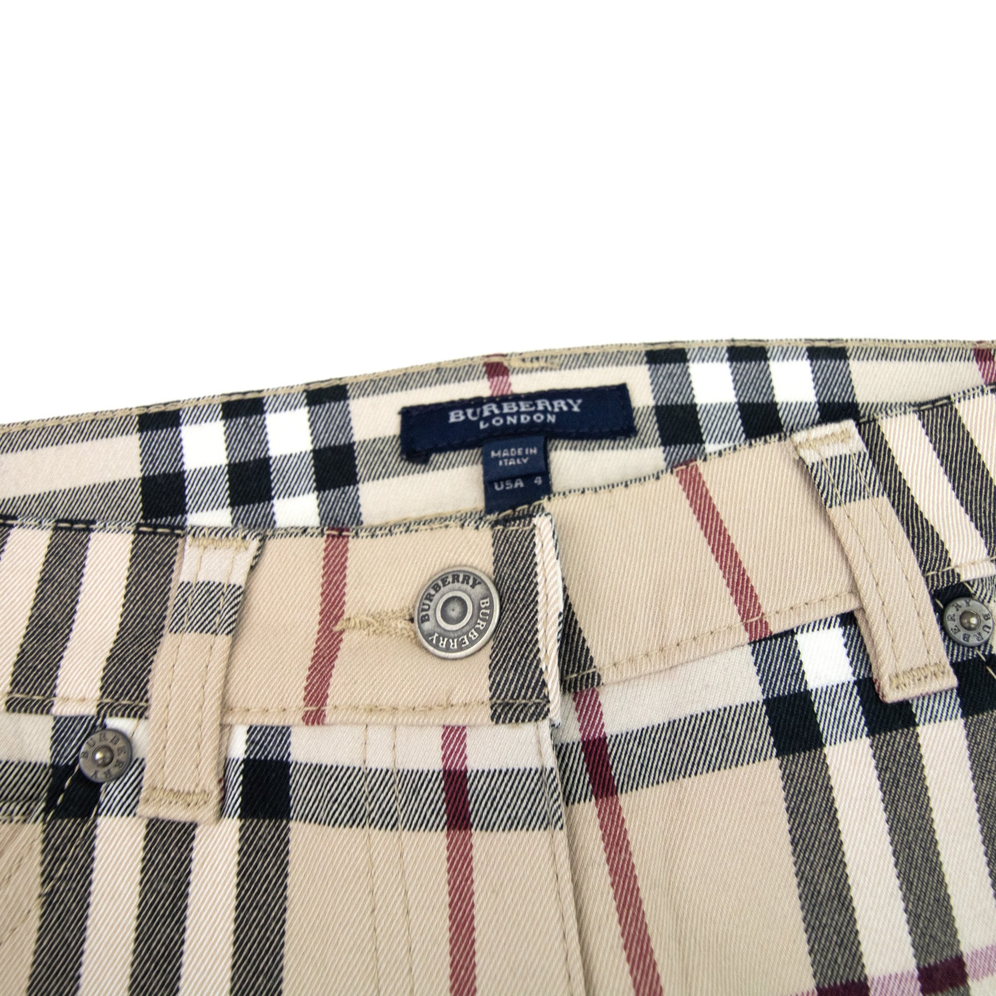 Burberry Woman Maidstone Check Trouser Beige 001