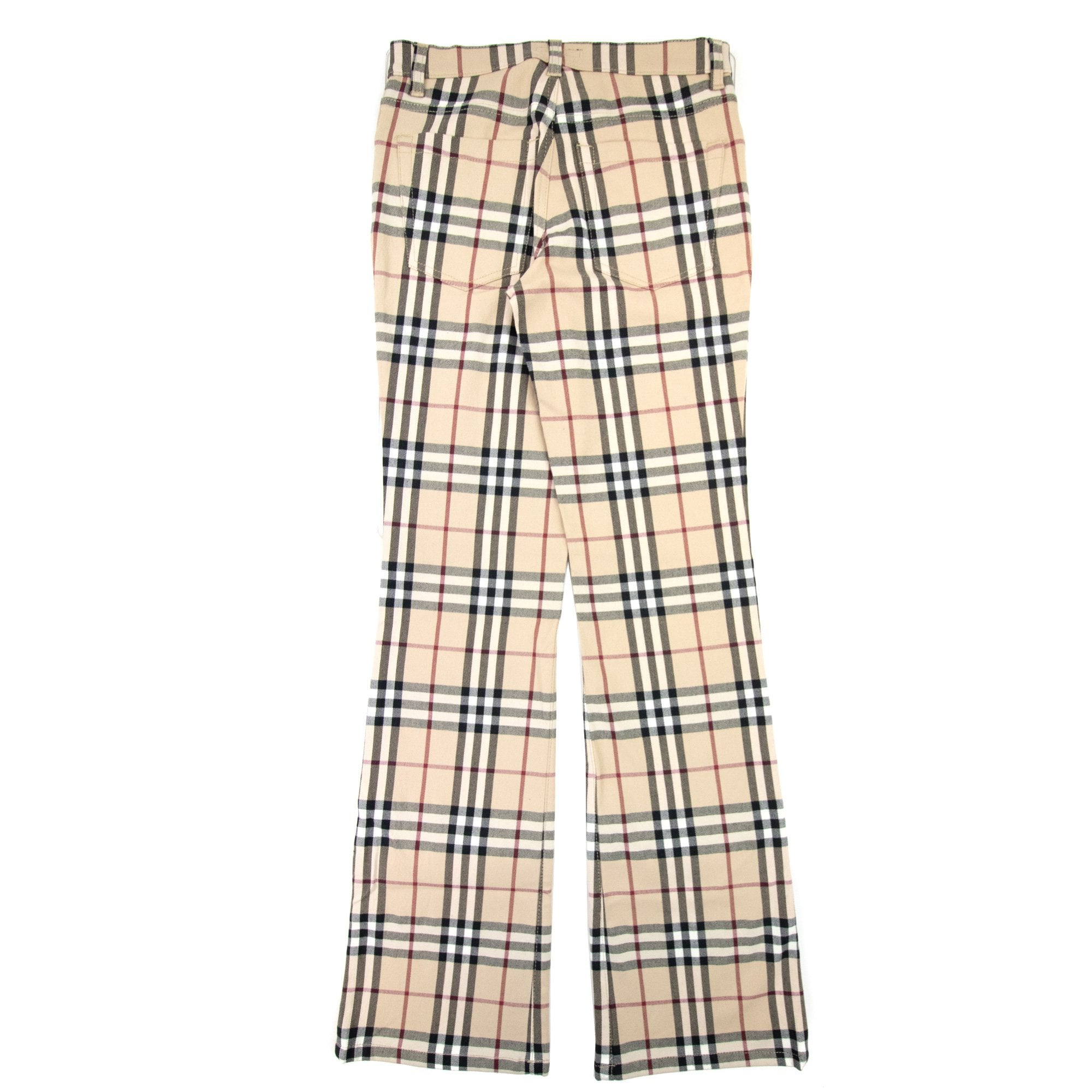 Burberry Woman Maidstone Check Trouser Beige 001