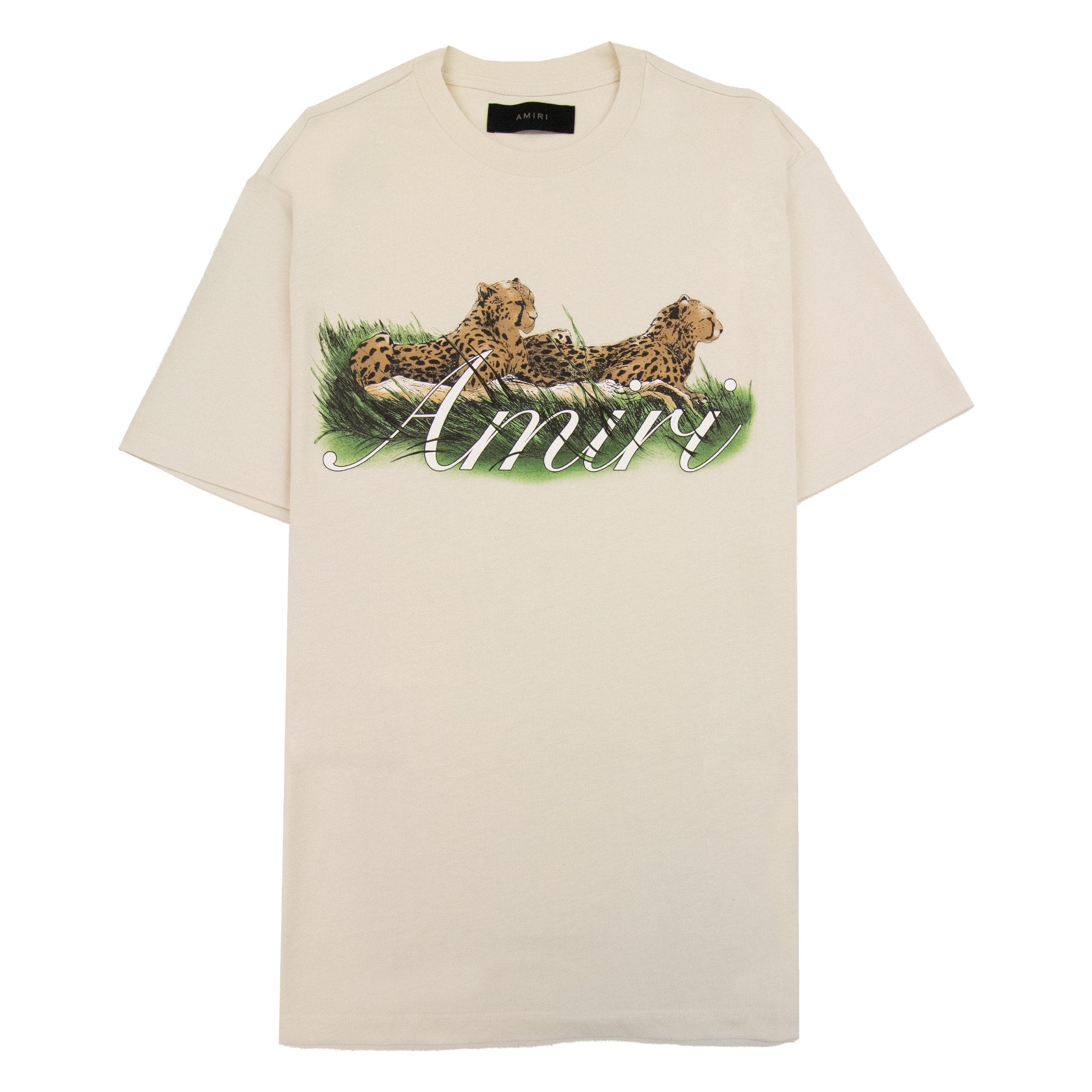 Amiri Cheetah Logo T Shirt Off White