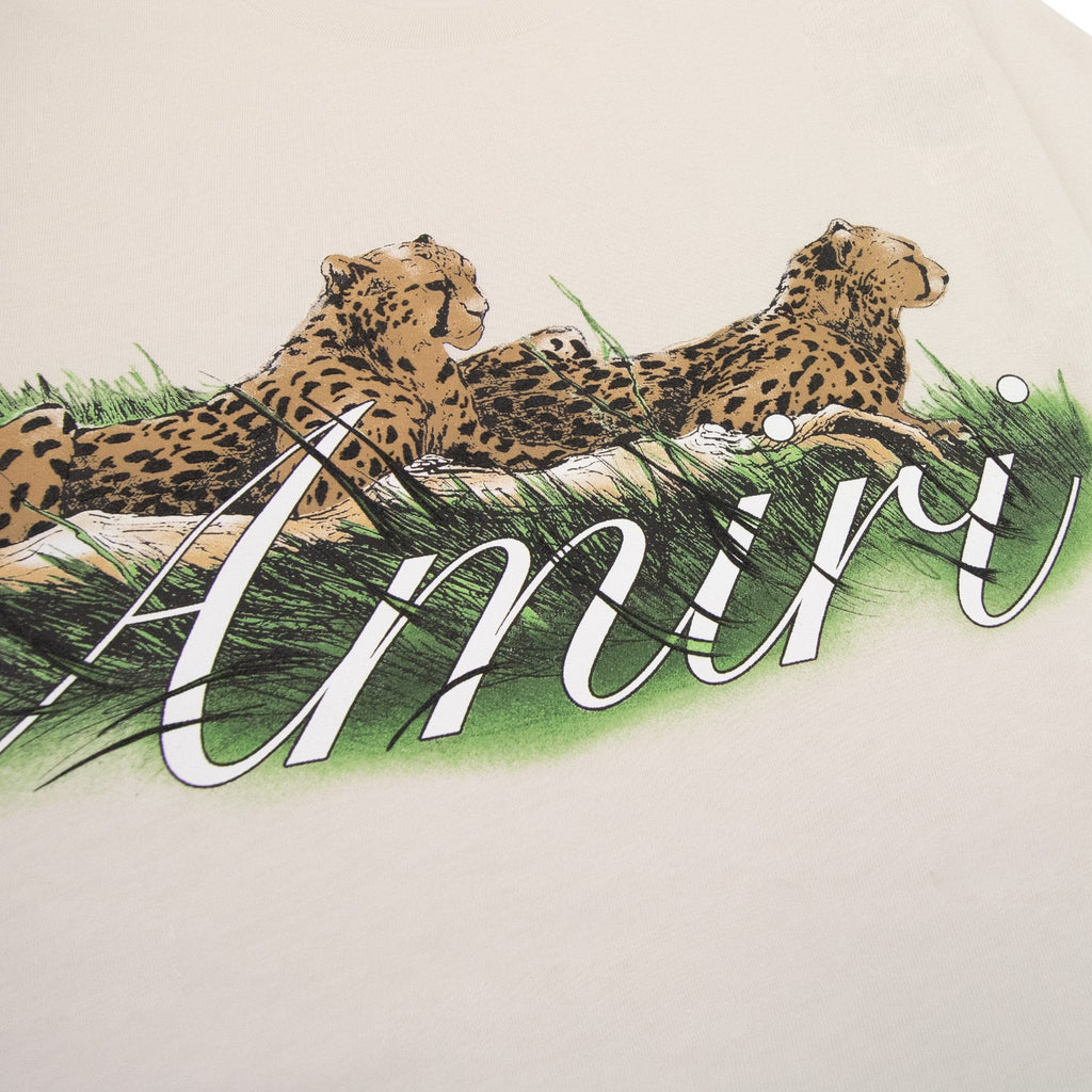 Amiri Cheetah Logo T Shirt Off White
