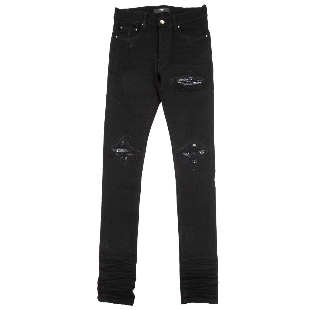 Amiri Mx1 Bandana Jeans Black 0d