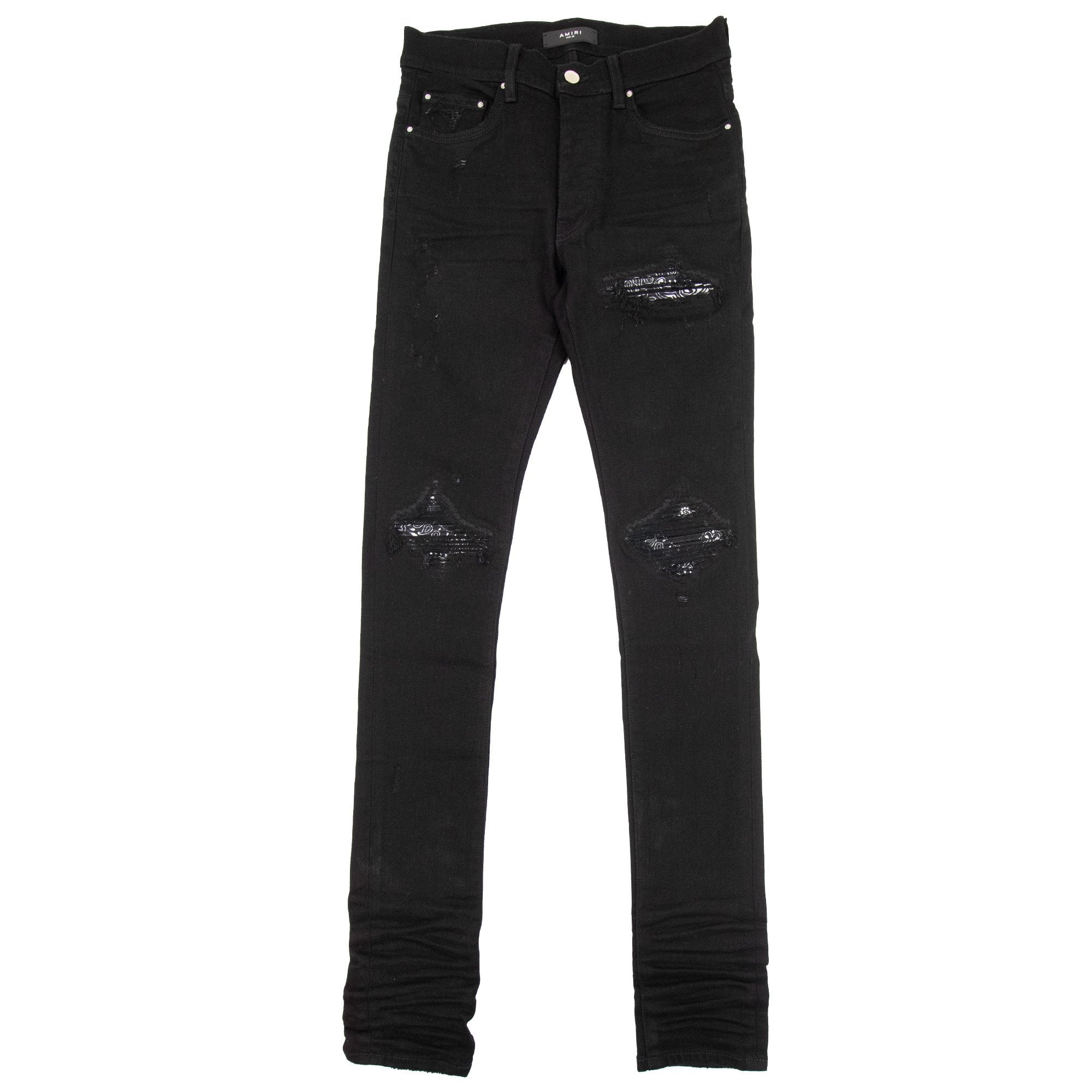 Amiri Mx1 Bandana Jeans Black 0d