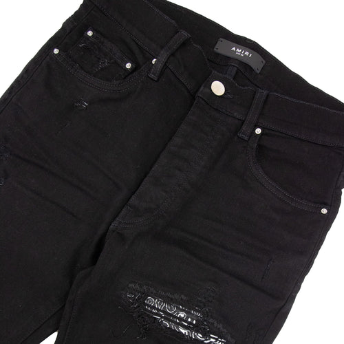 Amiri Mx1 Bandana Jeans Black 0d